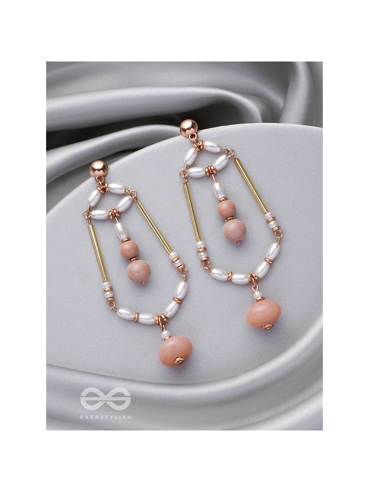 The Jasmine Jewels- Golden Embellished Earrings