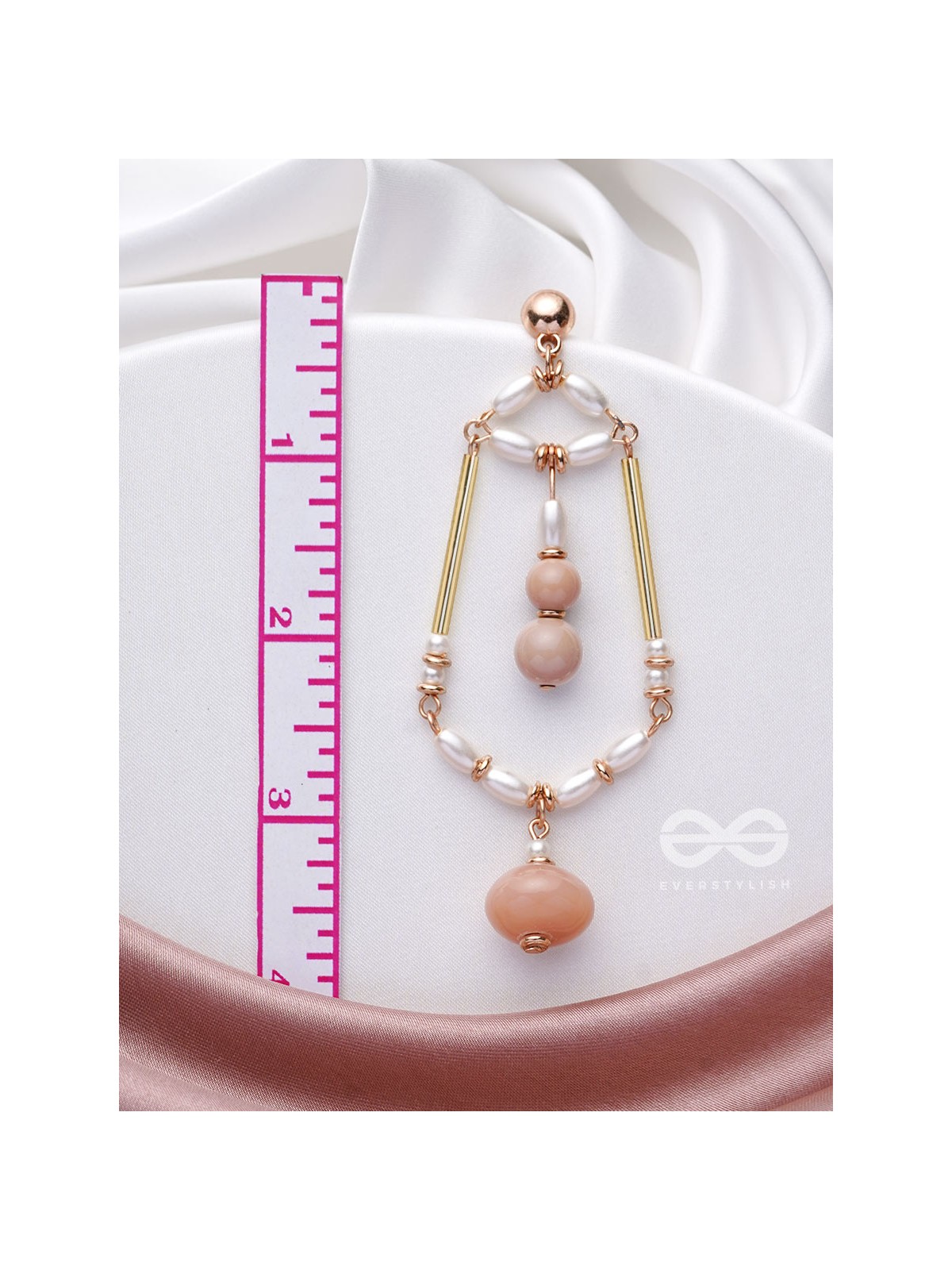 The Jasmine Jewels- Golden Embellished Earrings