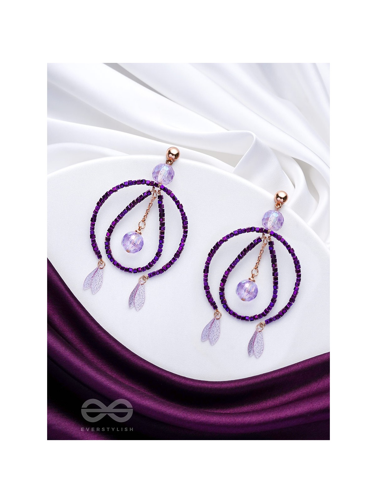 The Disco Diva- Golden Embellished Earrings