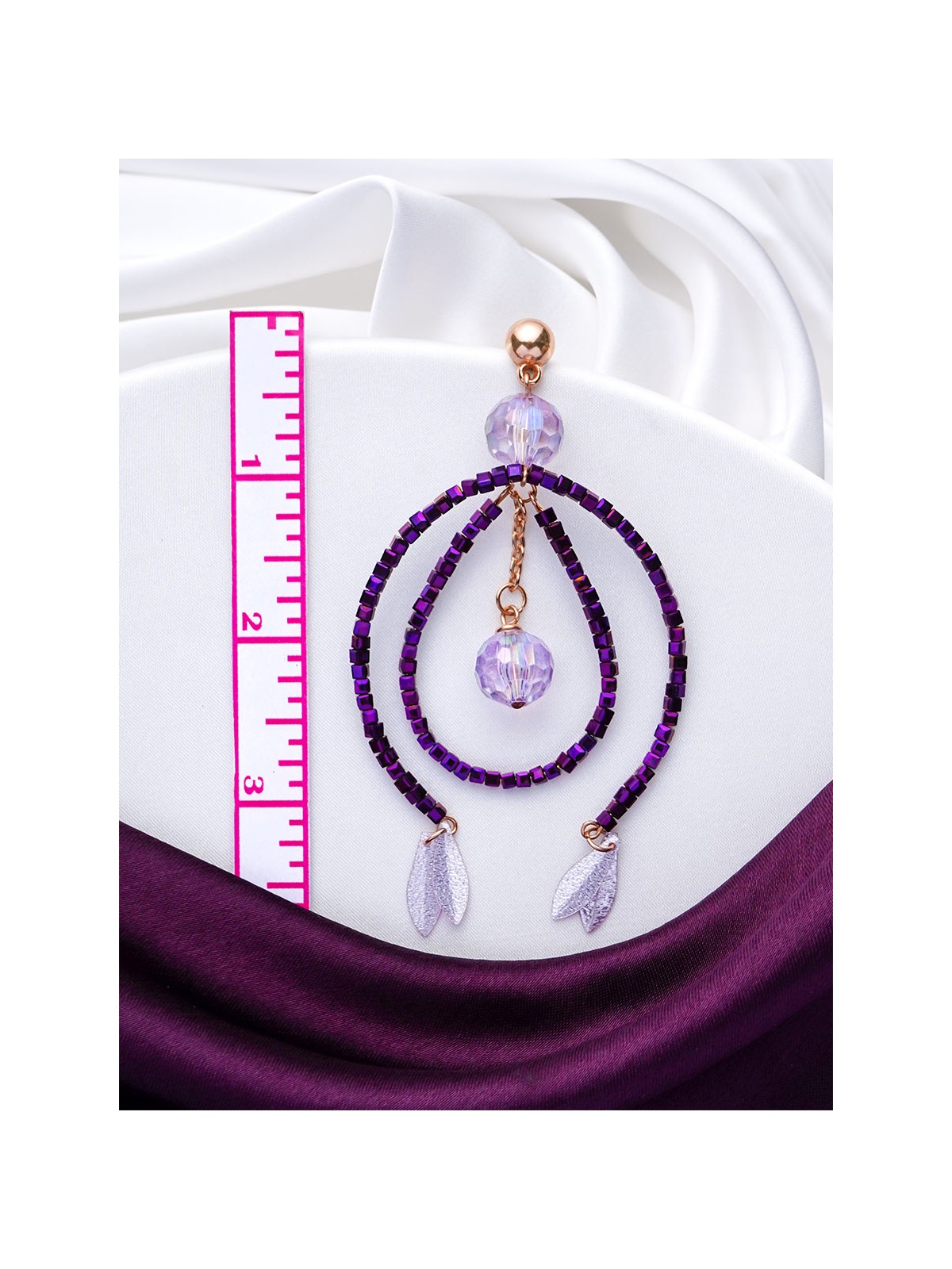 The Disco Diva- Golden Embellished Earrings