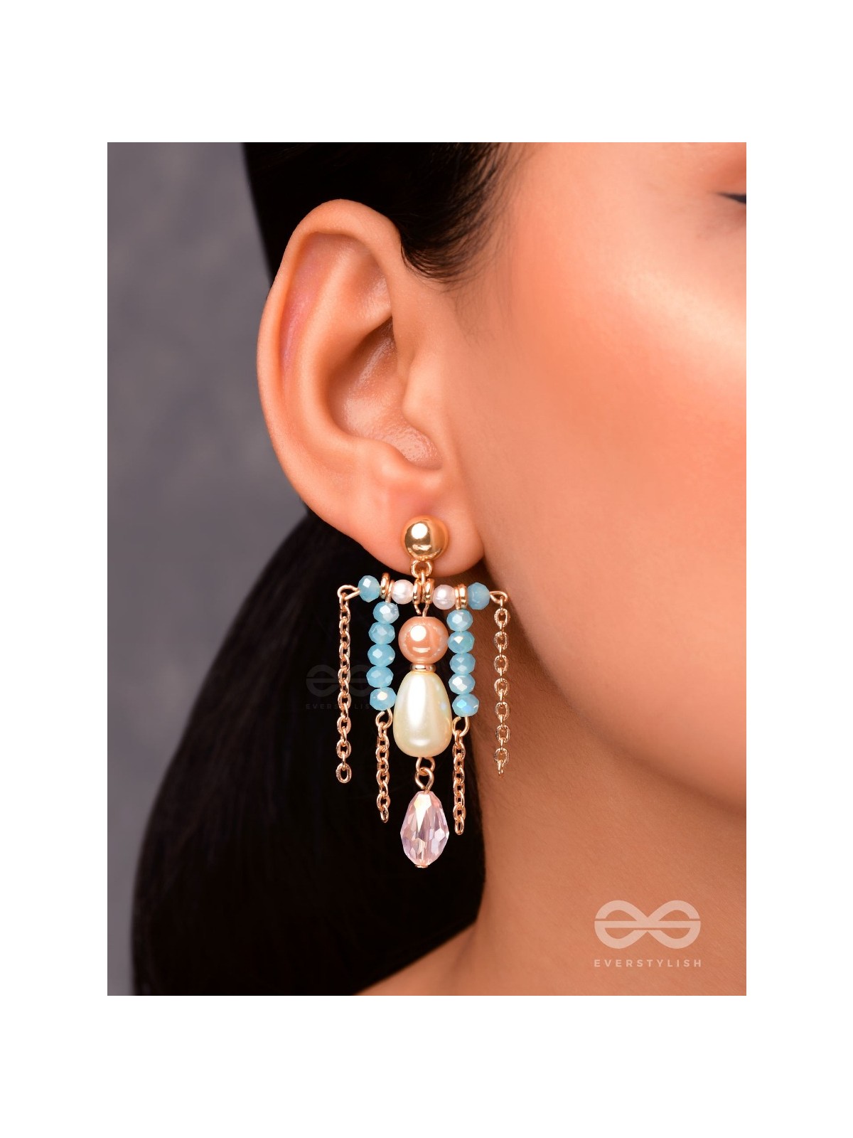 THE SHIMMERING SEAS - ELEGANT DROP EARRINGS