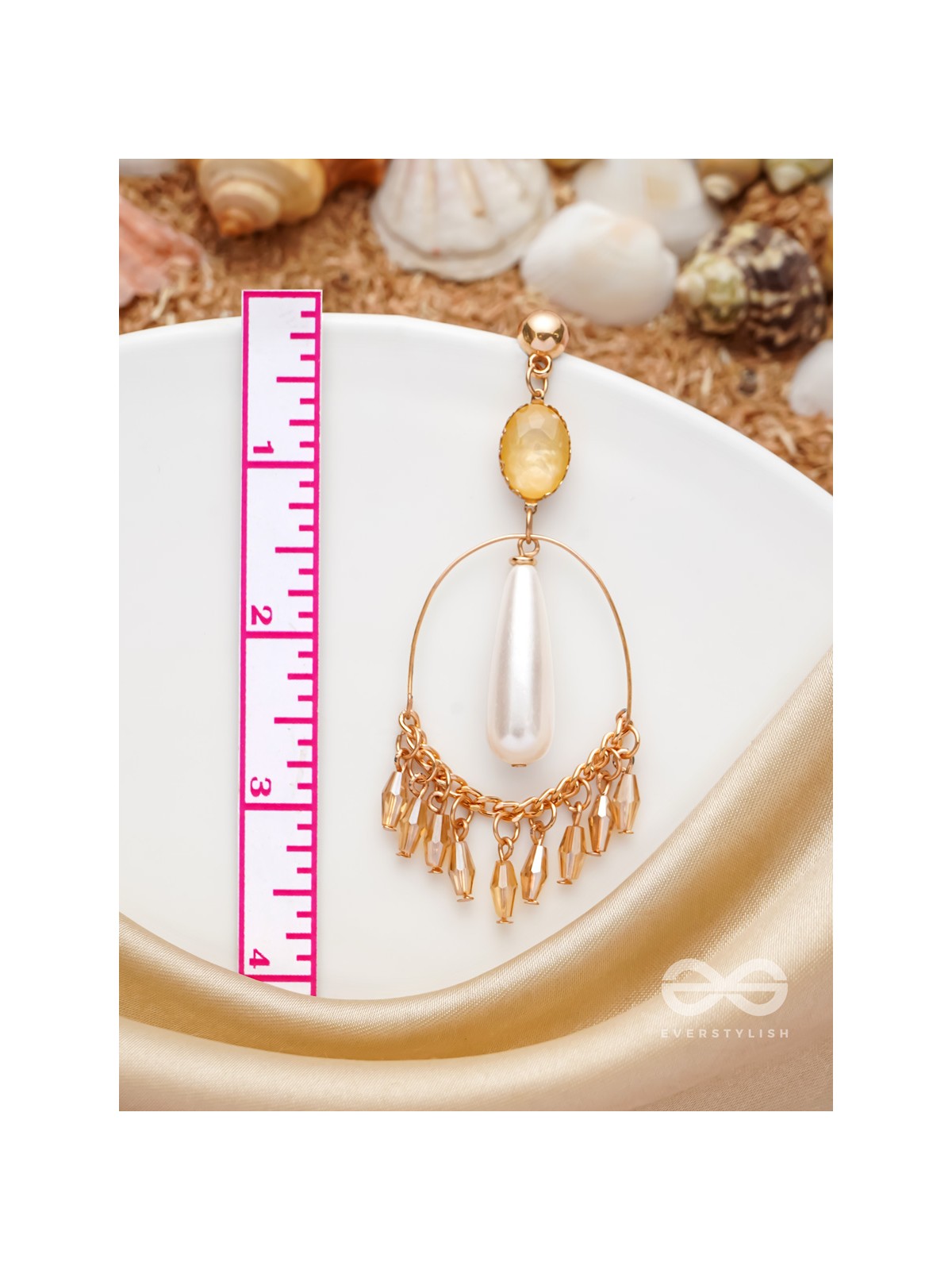 A RAY OF SUNSHINE - GOLDEN DROP EARRINGS