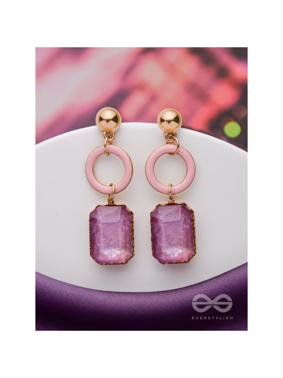 THE VIOLET ROUNDABOUTS - CUTE ENAMELLED EARRINGS