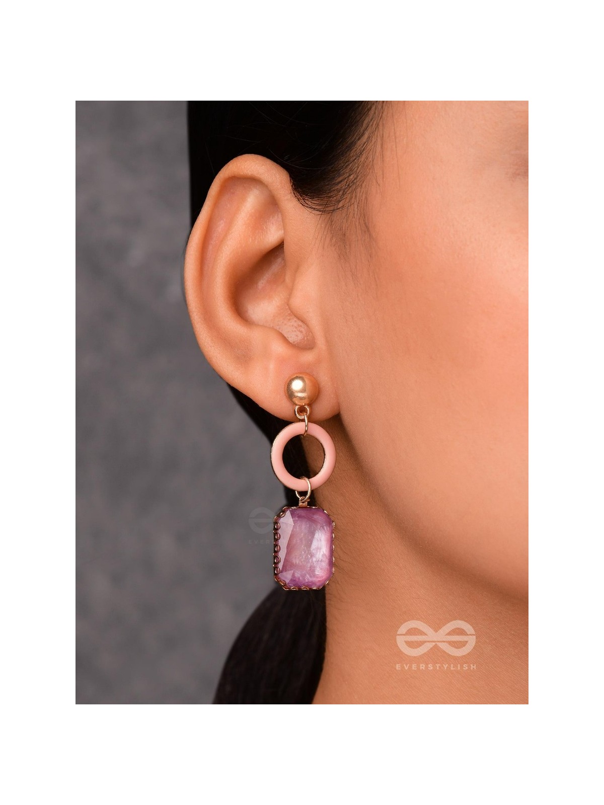 THE VIOLET ROUNDABOUTS - CUTE ENAMELLED EARRINGS