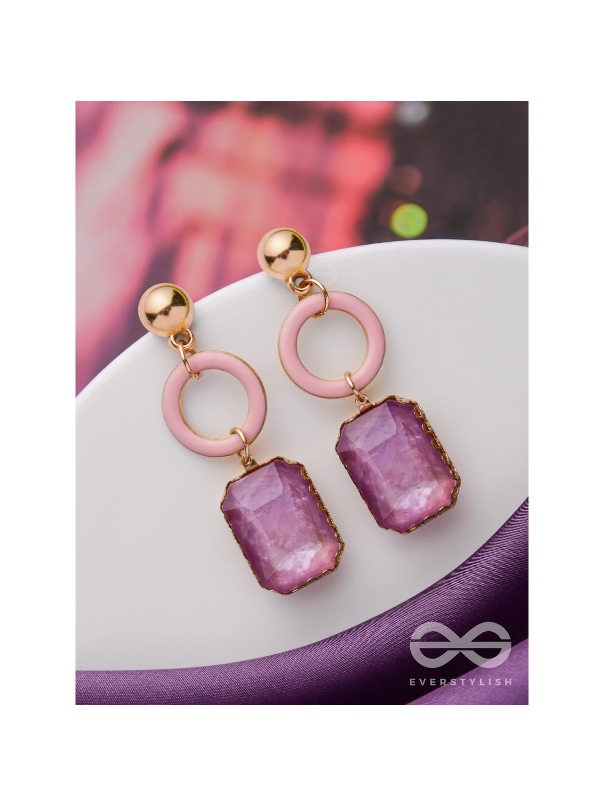 THE VIOLET ROUNDABOUTS - CUTE ENAMELLED EARRINGS
