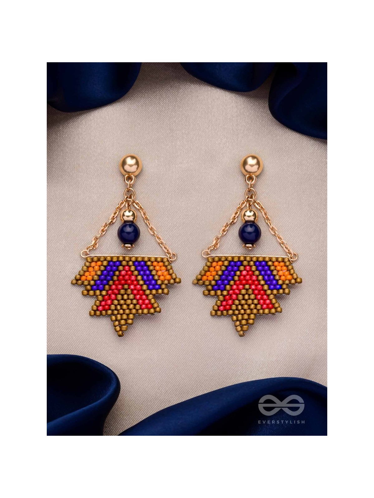 FUNKY FUSION FLINGS - BEADED BOHEMIAN EARRINGS