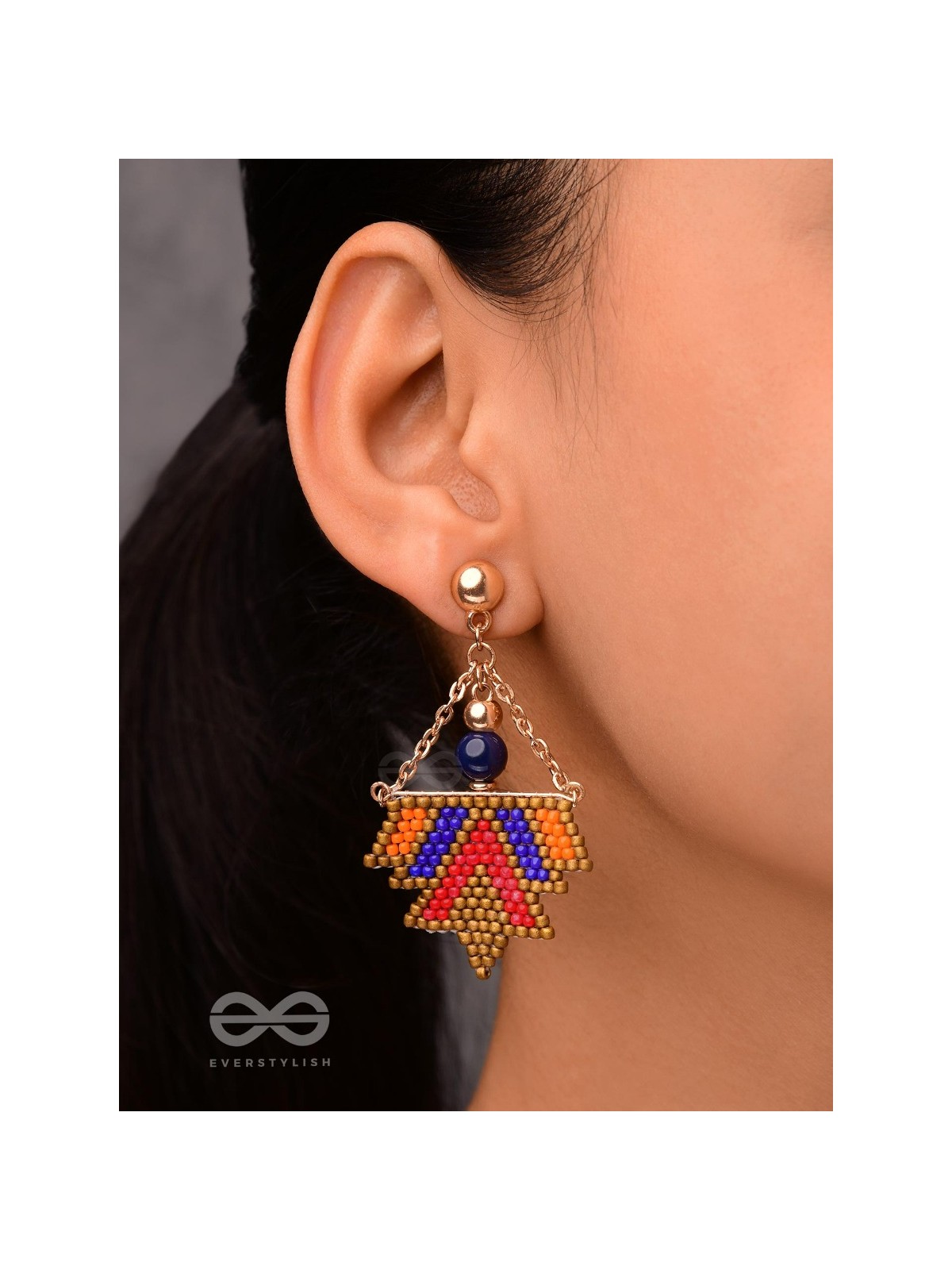 FUNKY FUSION FLINGS - BEADED BOHEMIAN EARRINGS