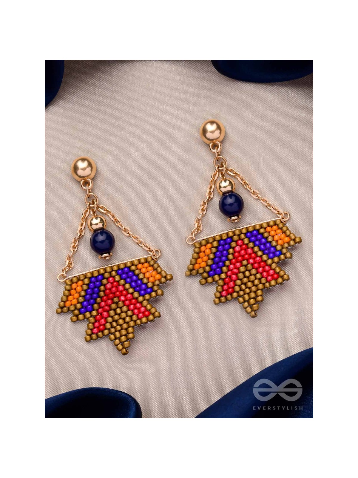 FUNKY FUSION FLINGS - BEADED BOHEMIAN EARRINGS