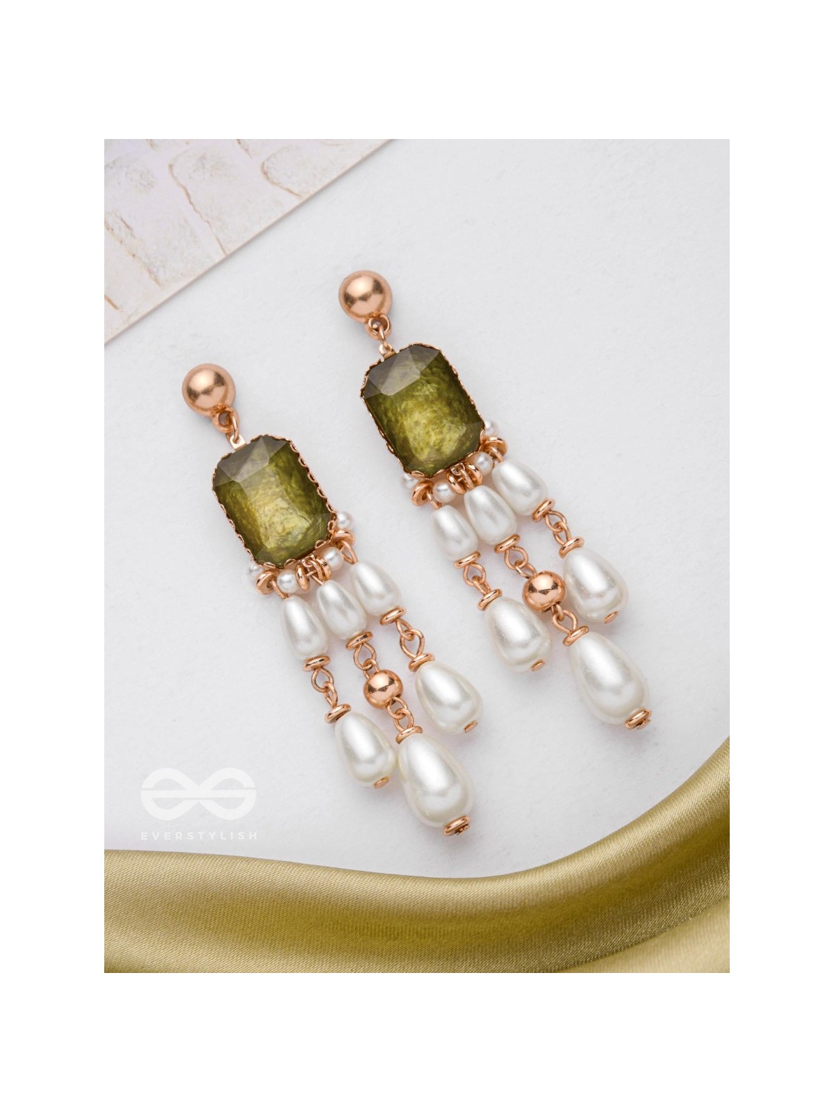PERFECT PEARLED PARADISE - GOLDEN DROP PEARL EARRINGS