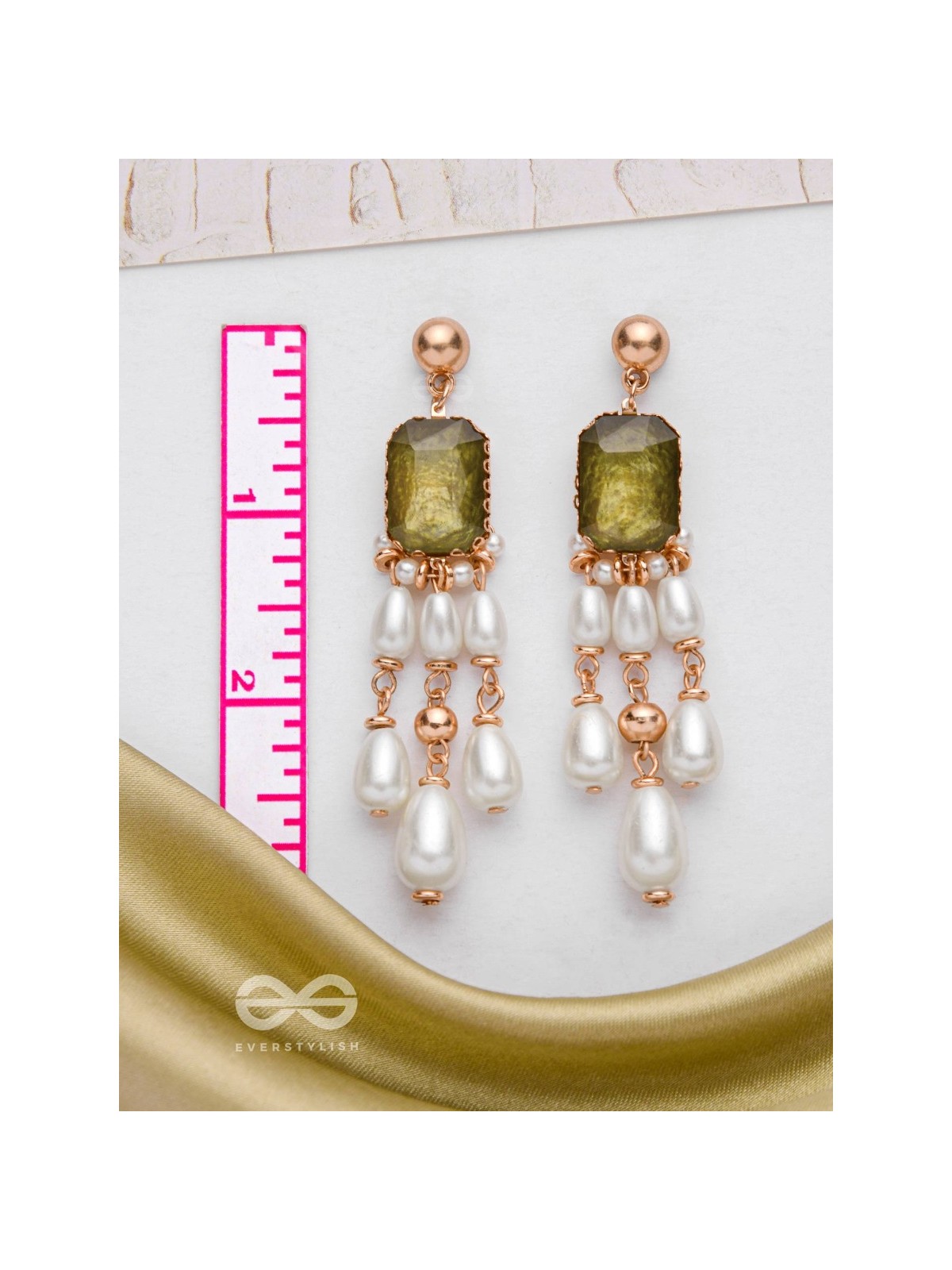 PERFECT PEARLED PARADISE - GOLDEN DROP PEARL EARRINGS