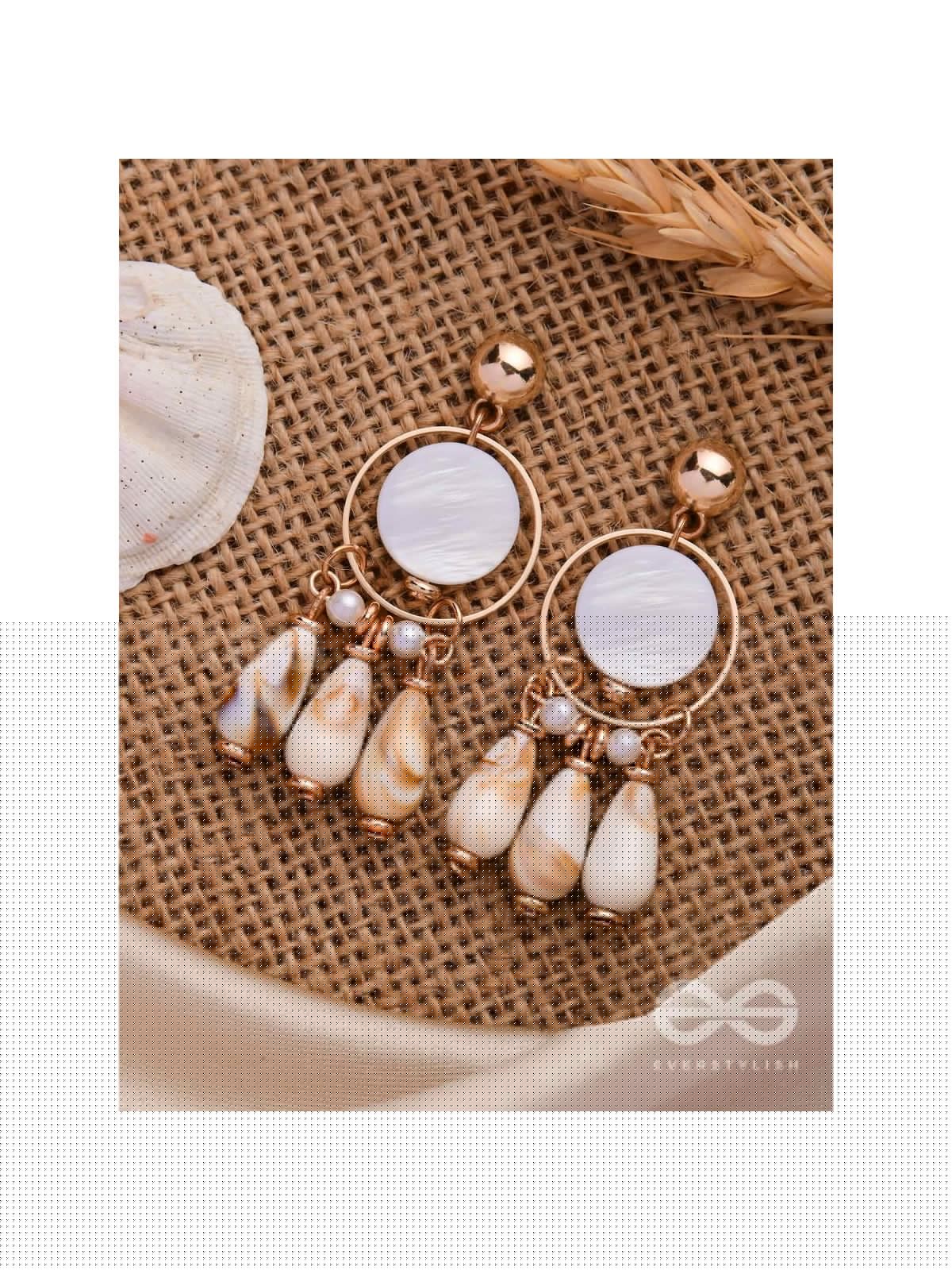 BROWN SUGAR SHELLS - THE CLASSIC HOOP EARRINGS