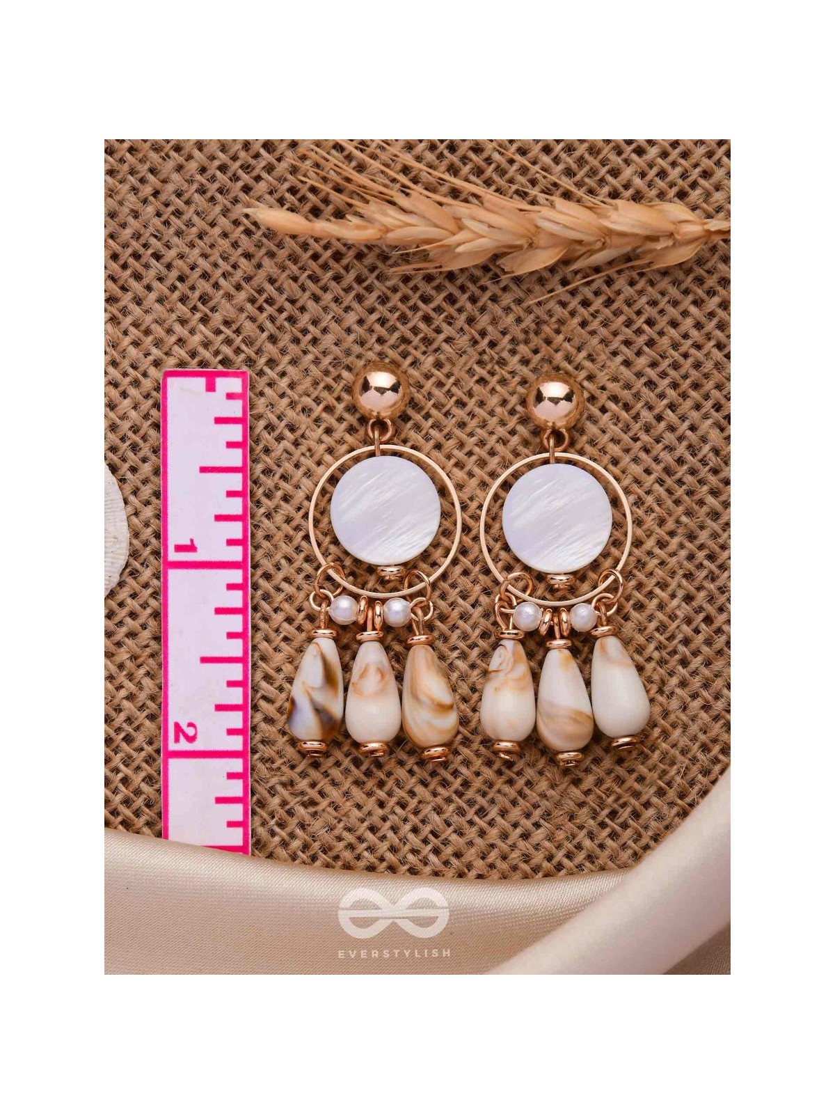 BROWN SUGAR SHELLS - THE CLASSIC HOOP EARRINGS