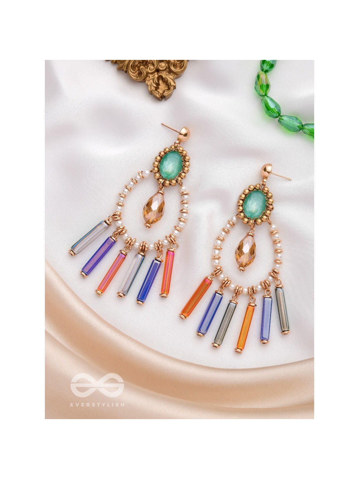 THE MIDNIGHT GLAM - CONTEMPORARY STATEMENT EARRINGS