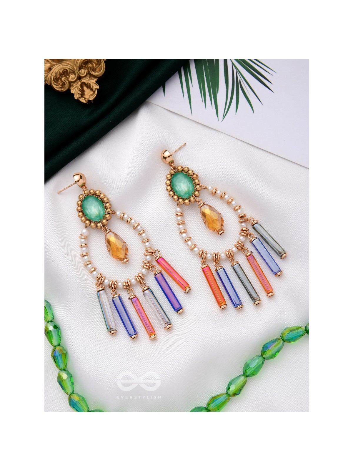 THE MIDNIGHT GLAM - CONTEMPORARY STATEMENT EARRINGS