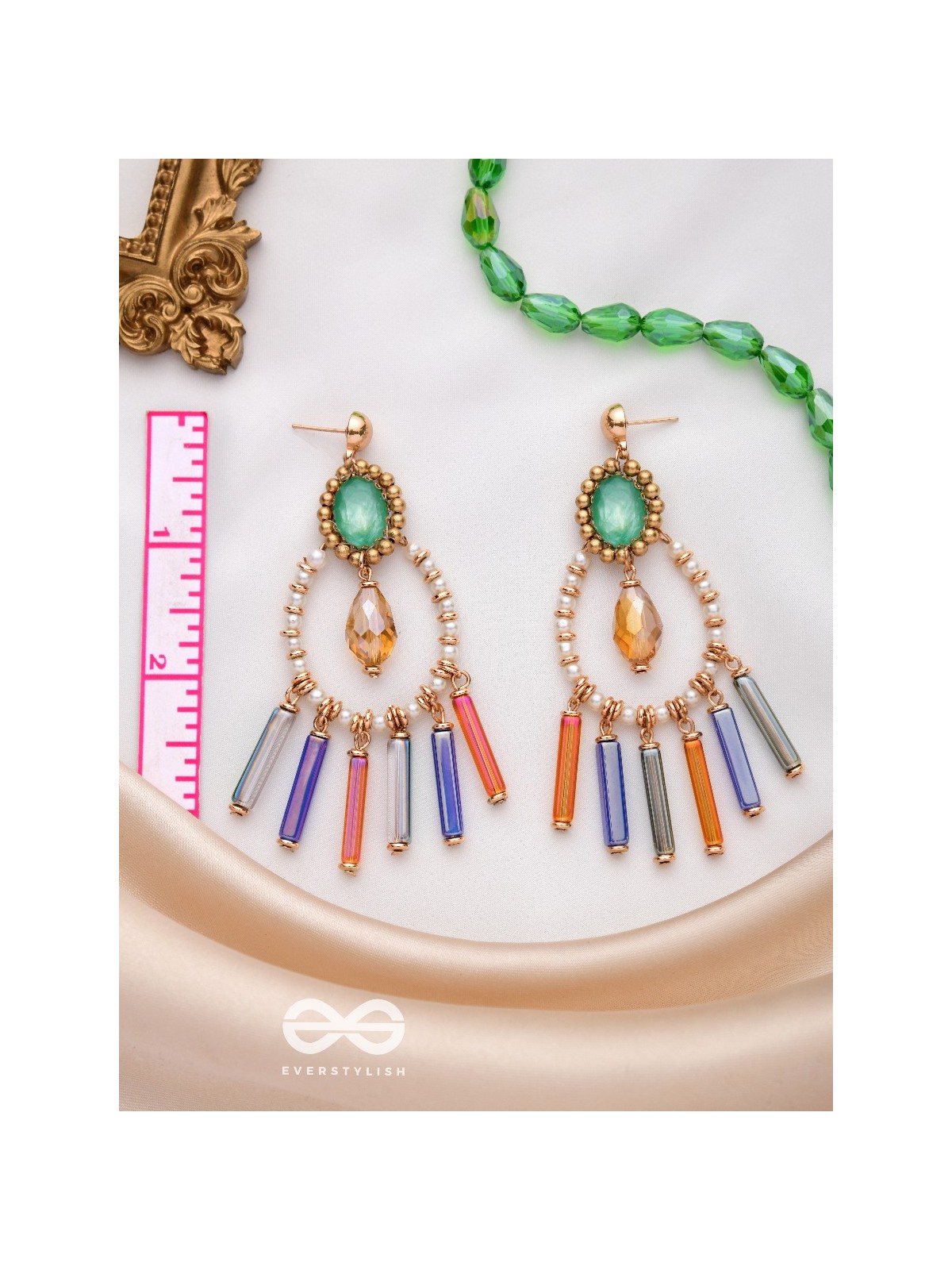 THE MIDNIGHT GLAM - CONTEMPORARY STATEMENT EARRINGS