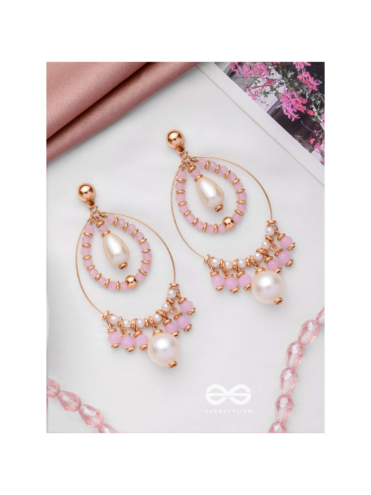 THE PINKING PEARLS - CLASSIC PEARL EARRINGS