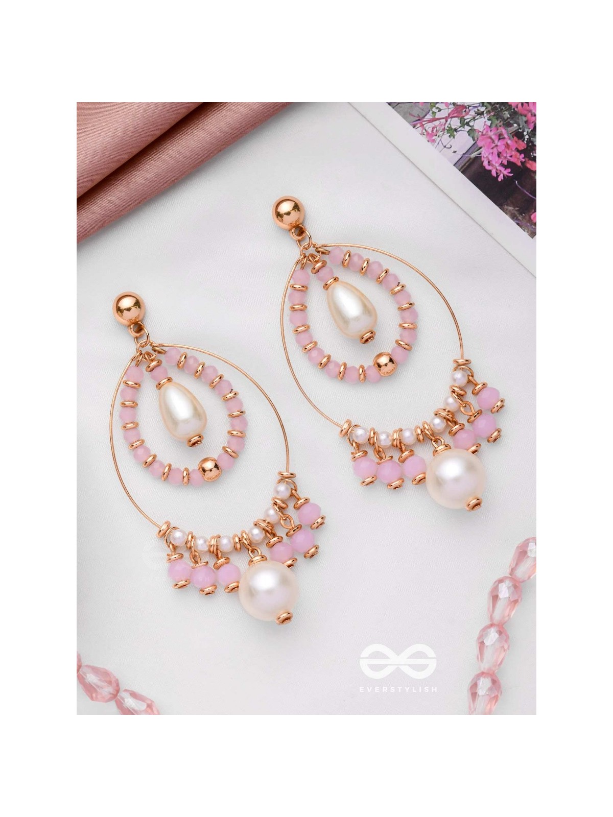 THE PINKING PEARLS - CLASSIC PEARL EARRINGS