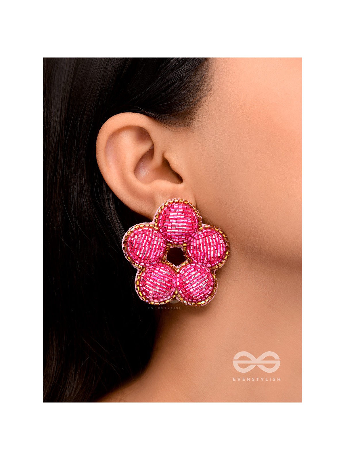 Alakshya - The Unseen Beauty - Cutdana Hand Embroidered Earrings