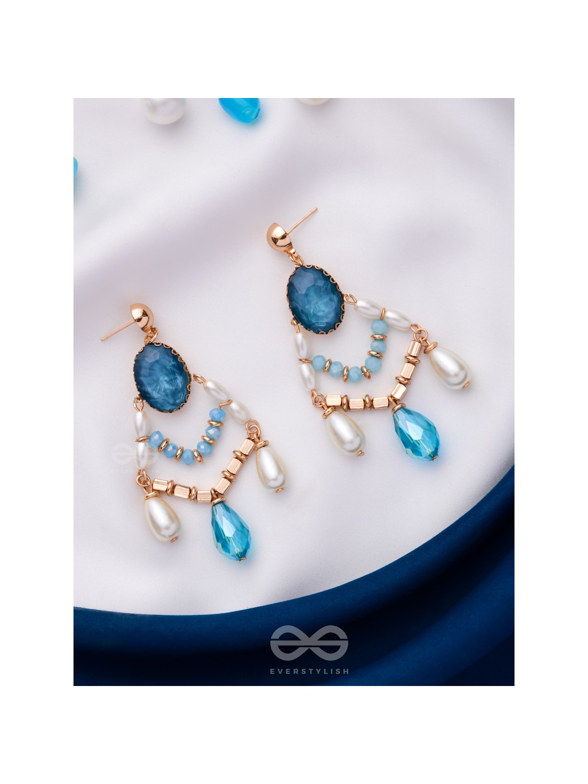 THE FROZEN TEARDROP - STATEMENT DROP EARRINGS