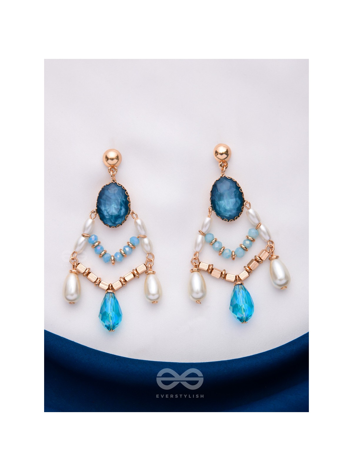THE FROZEN TEARDROP - STATEMENT DROP EARRINGS