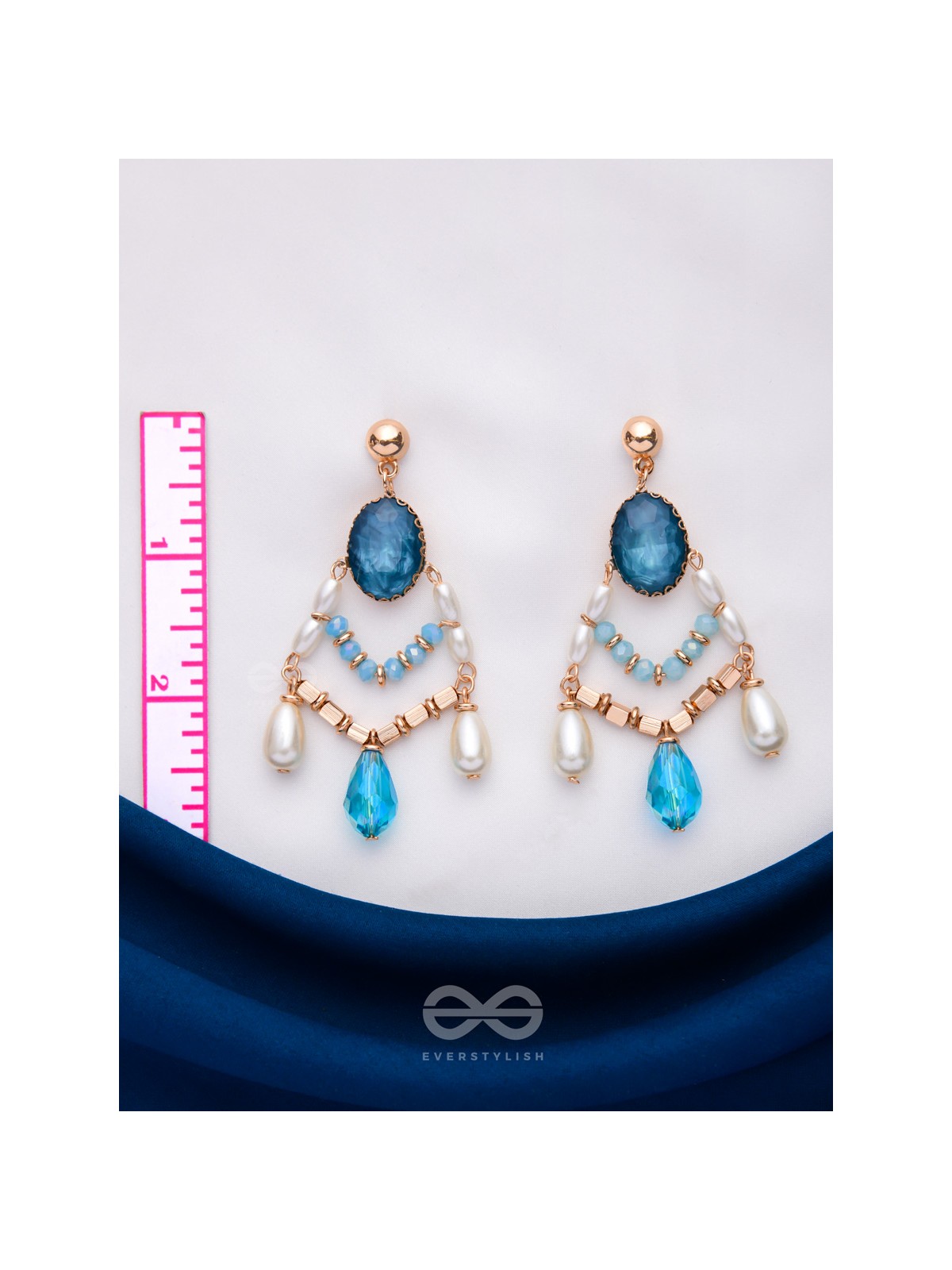 THE FROZEN TEARDROP - STATEMENT DROP EARRINGS