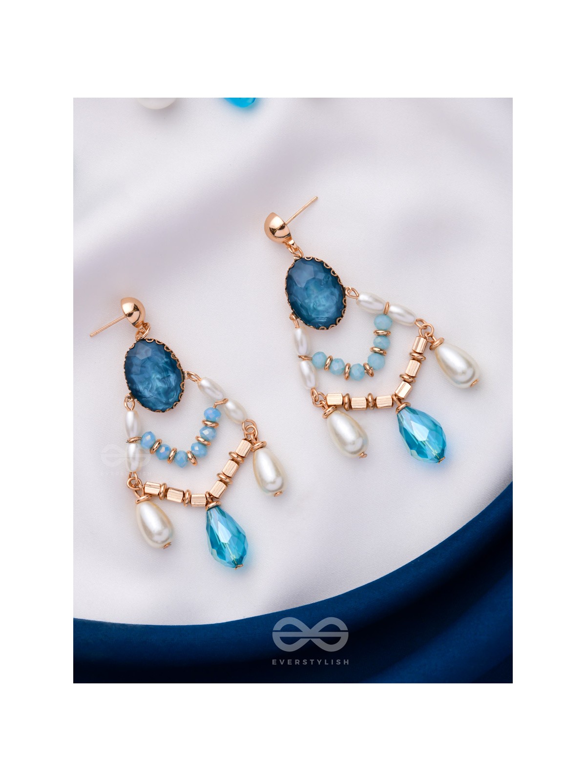 THE FROZEN TEARDROP - STATEMENT DROP EARRINGS