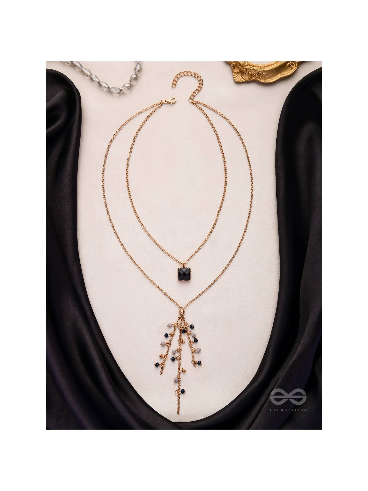 The Dancing Shadows - Classy Two Layered Neckpiece With Anti-Tarnish Coating 