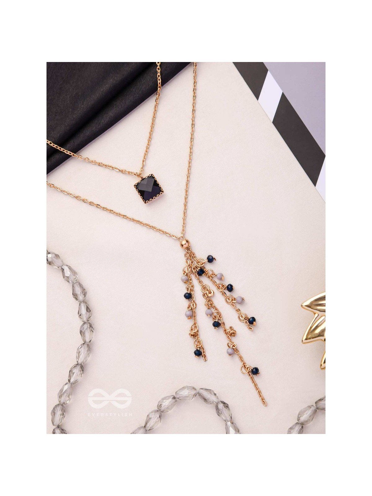 The Dancing Shadows - Classy Two Layered Neckpiece With Anti-Tarnish Coating 