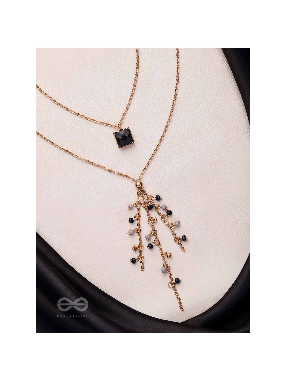 The Dancing Shadows - Classy Two Layered Neckpiece With Anti-Tarnish Coating 