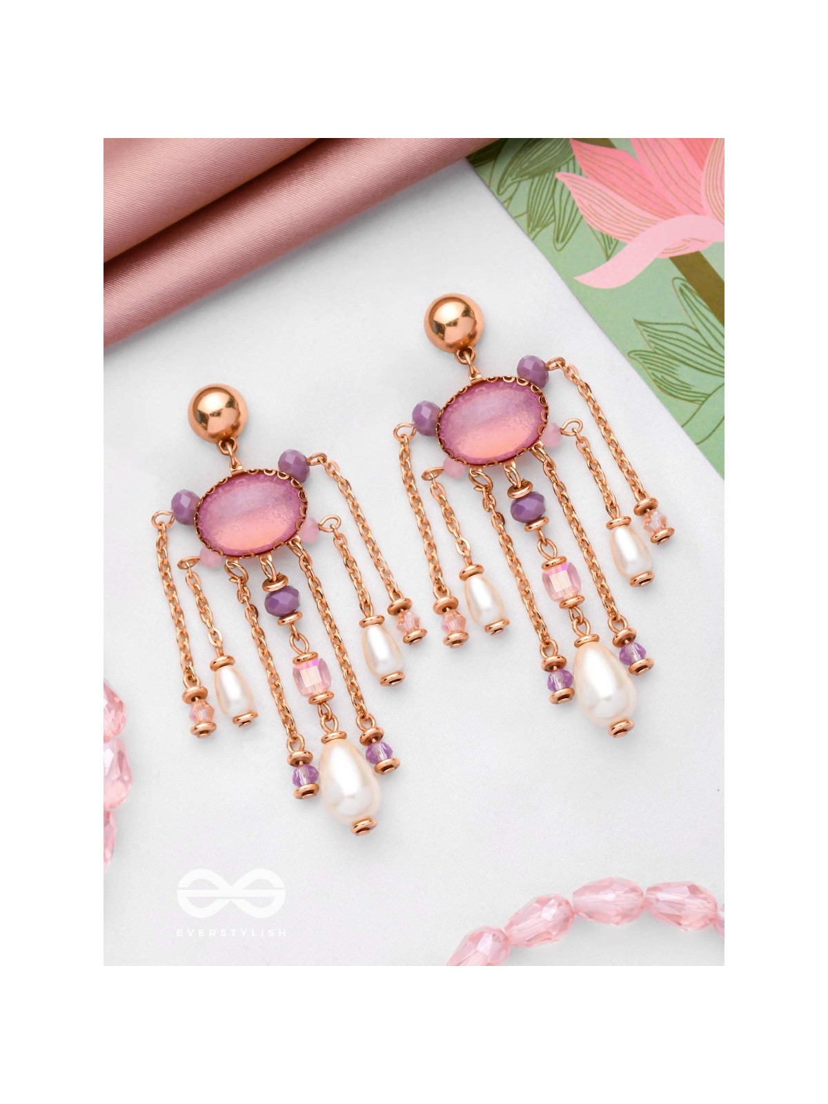 THE SHOWER OF ELEGANCE - CLASSIC PEARL EARRINGS