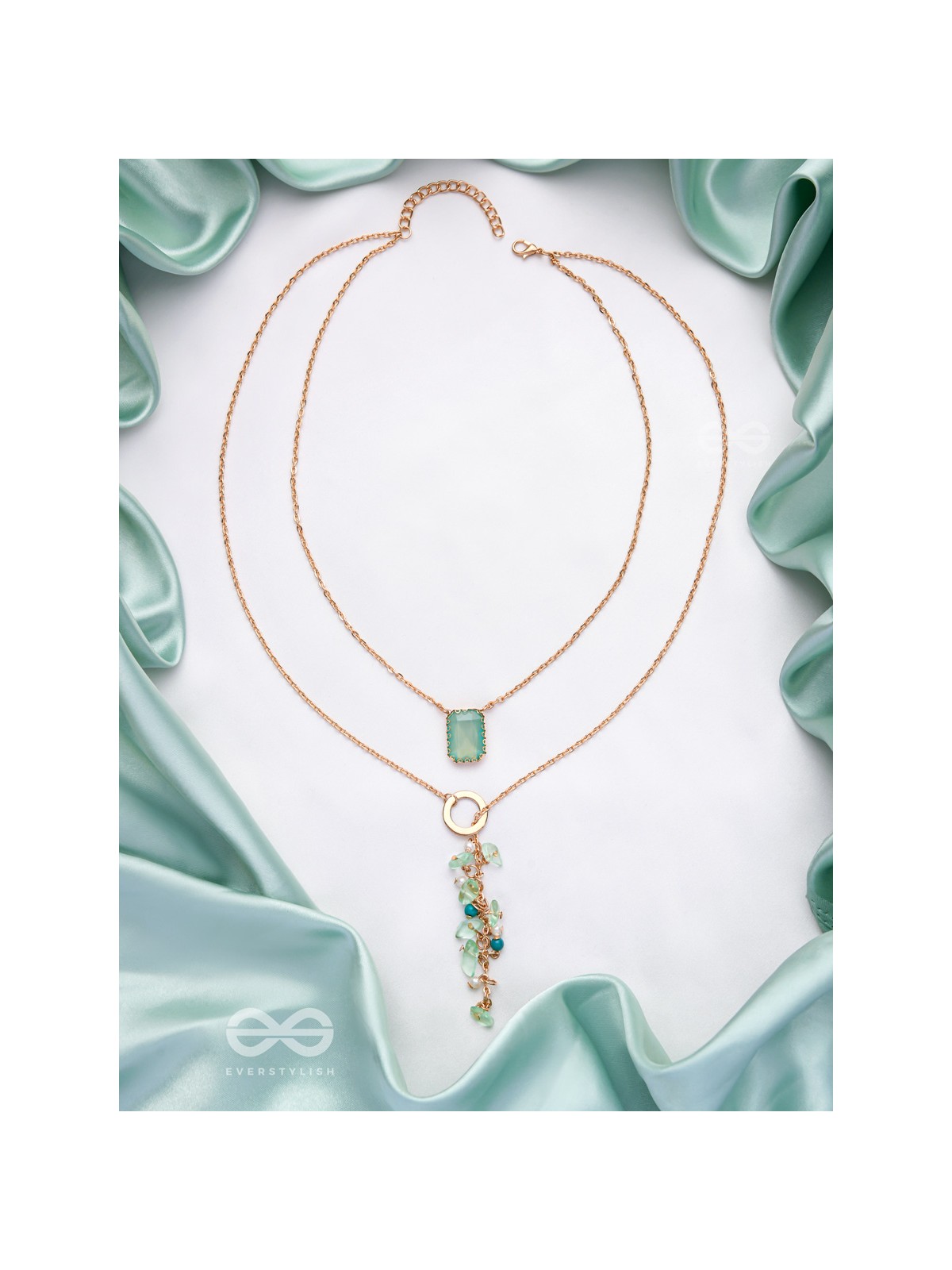 The Evergreen Charms - Classic Two Layered Neckpiece With Anti-Tarnish Coating