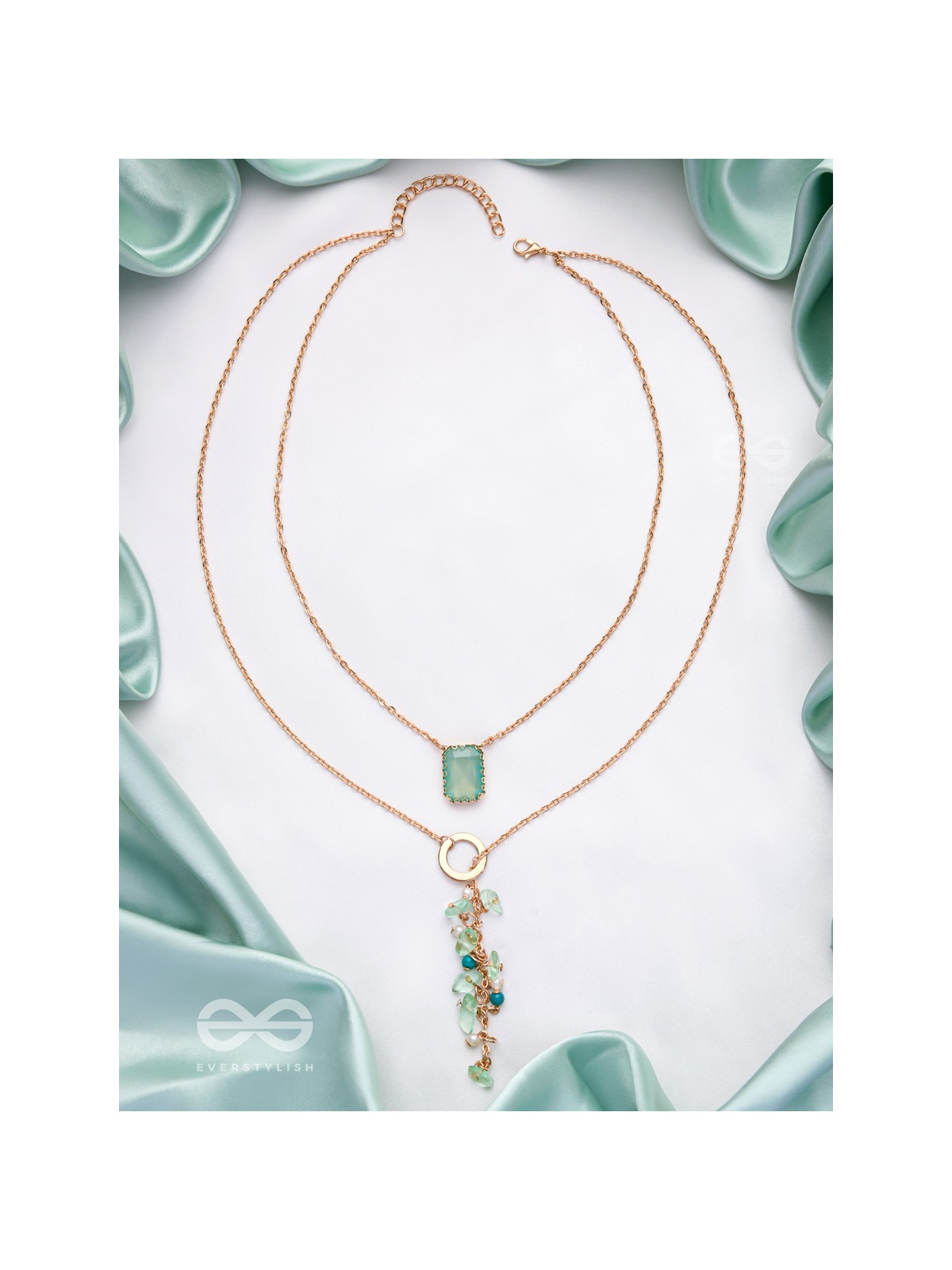 The Evergreen Charms - Classic Two Layered Neckpiece With Anti-Tarnish Coating