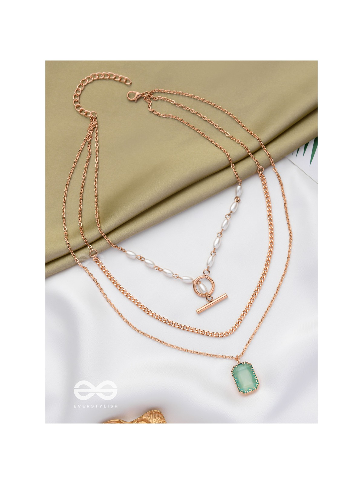 THE AQUA ESSENCE - MULTI LAYERED NECKPIECE