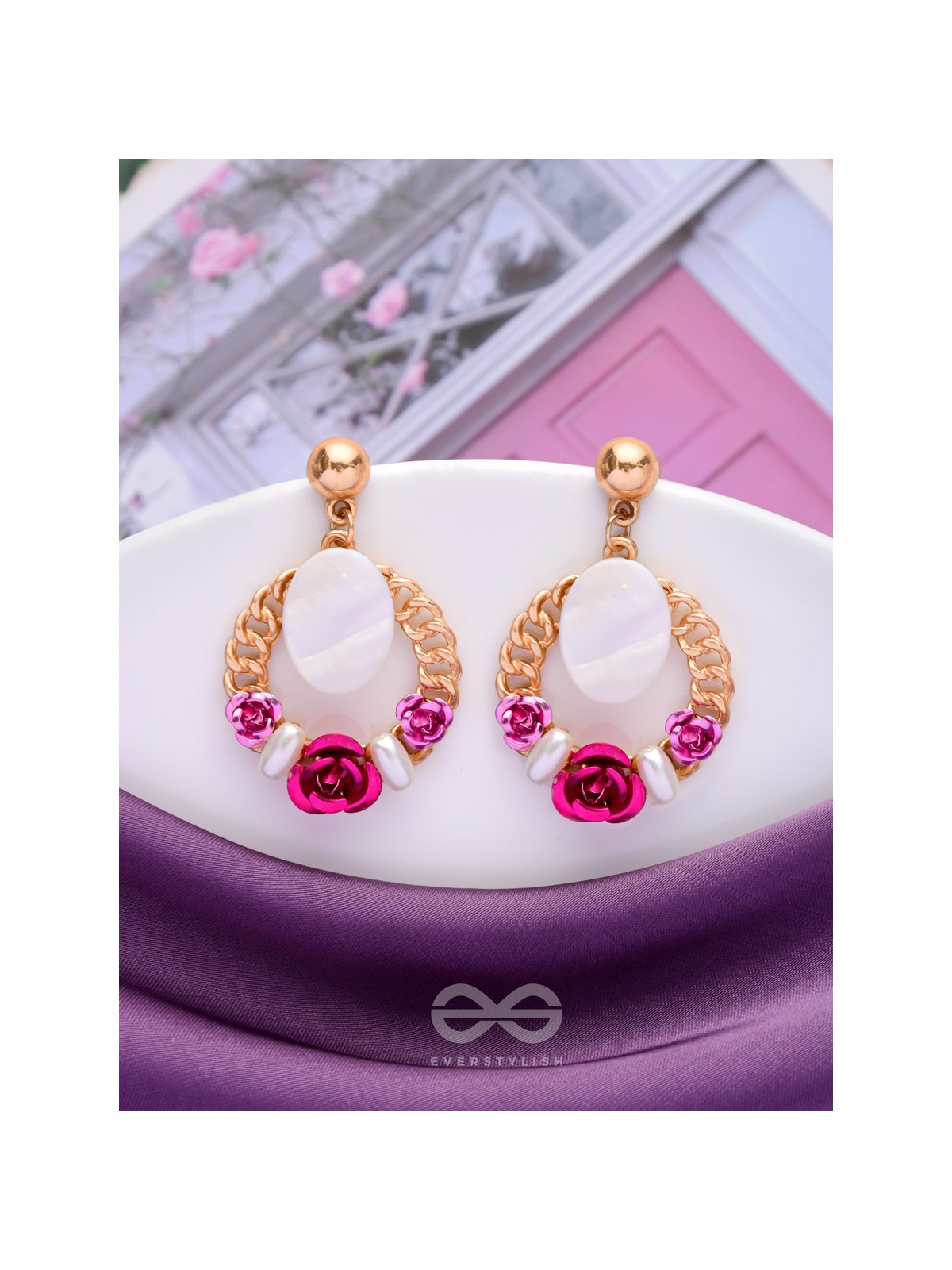 THE BLUSHING BLOOMS - CUTE DROP EARRINGS