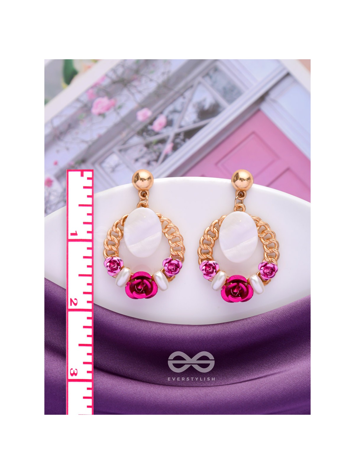 THE BLUSHING BLOOMS - CUTE DROP EARRINGS