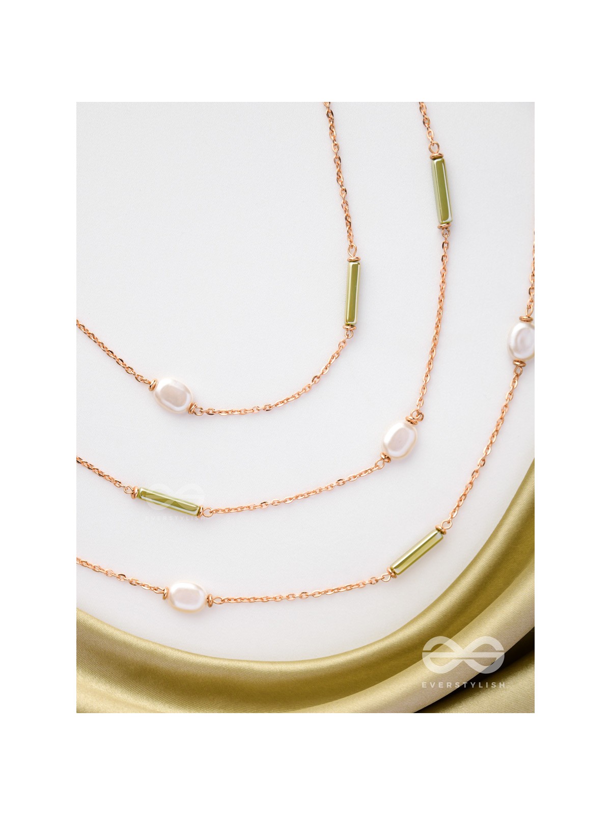 The Tranquil Garden - Multi Layered Neckpiece With Anti-Tarnish Coating