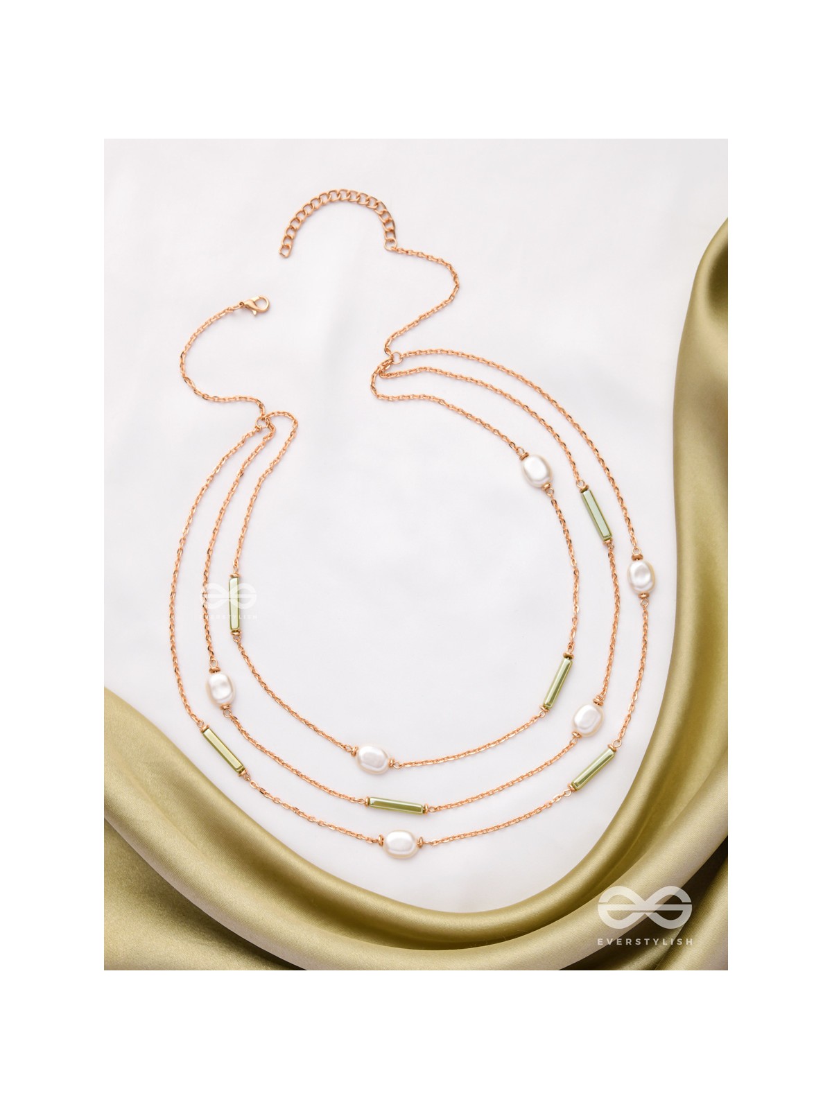 The Tranquil Garden - Multi Layered Neckpiece With Anti-Tarnish Coating