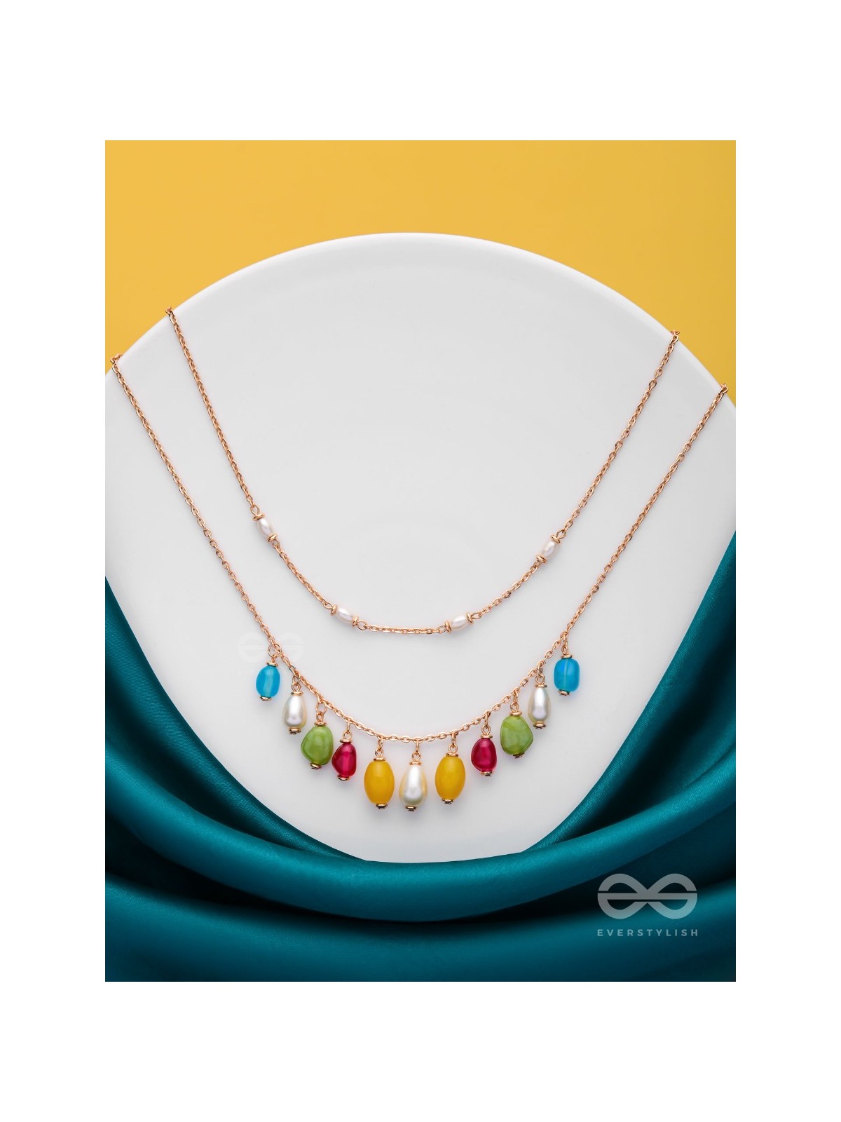 Candy Crushing Carnival - Cute Layered Neckpiece With Anti-Tarnish Coating (Multicolor)