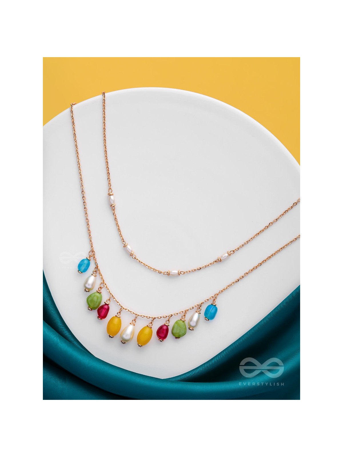 Candy Crushing Carnival - Cute Layered Neckpiece With Anti-Tarnish Coating (Multicolor)