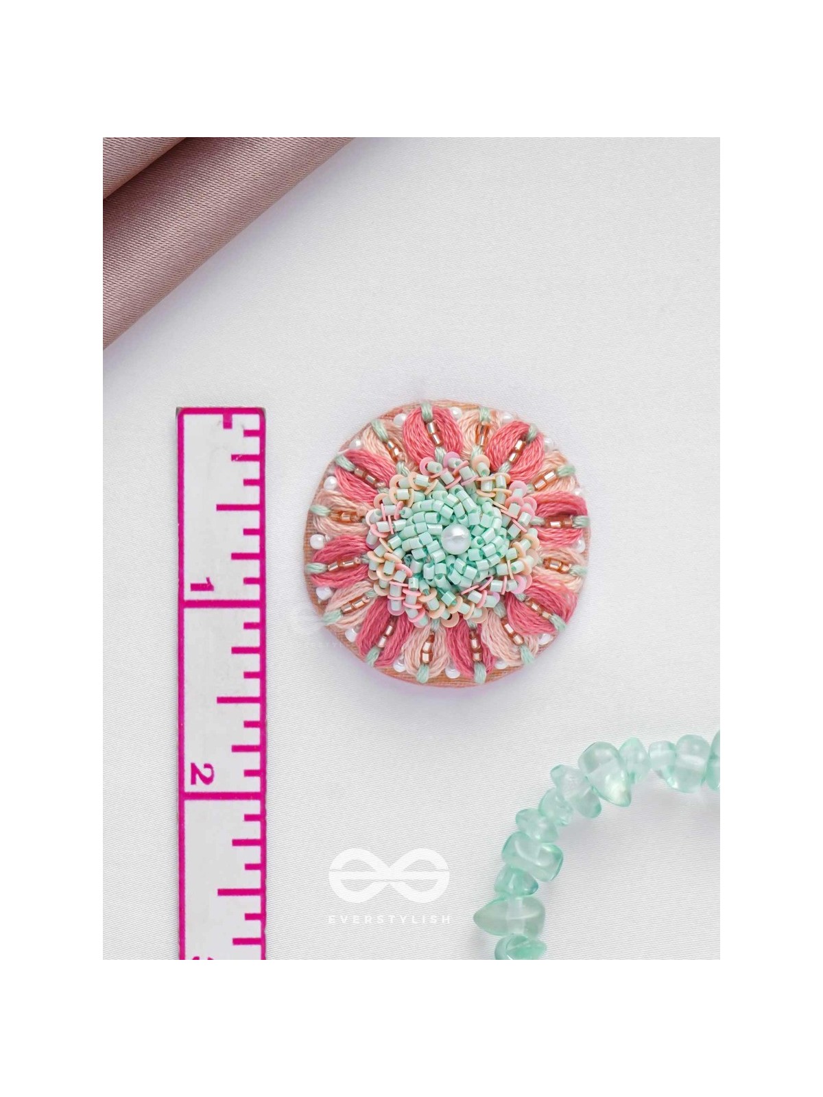 Priyasha - The Beloved Desire - Resham, Cutdana And Beads Hand Embroidered Earrings