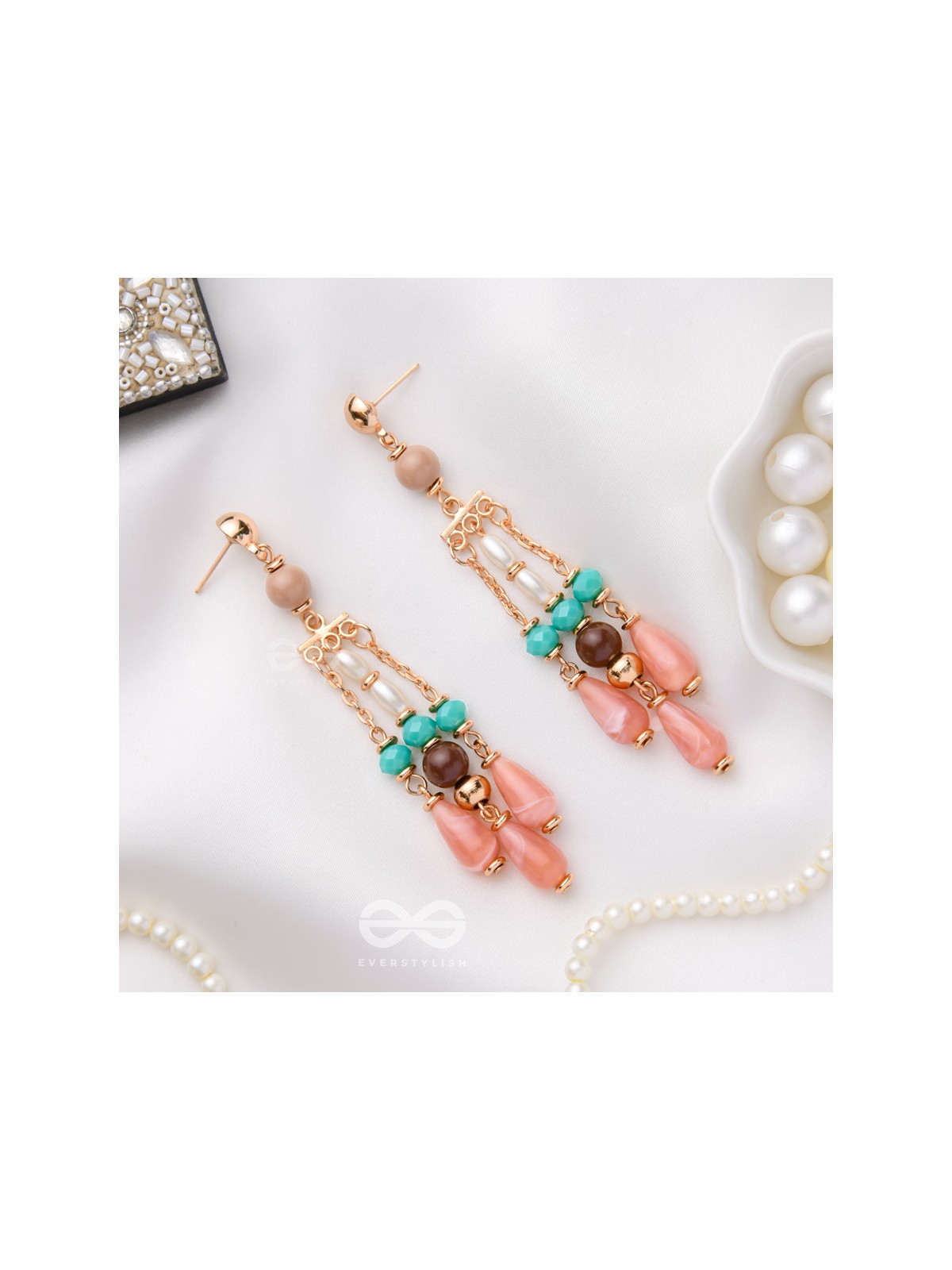 THE WHISPERING CHIMES - BEADED DROP EARRINGS