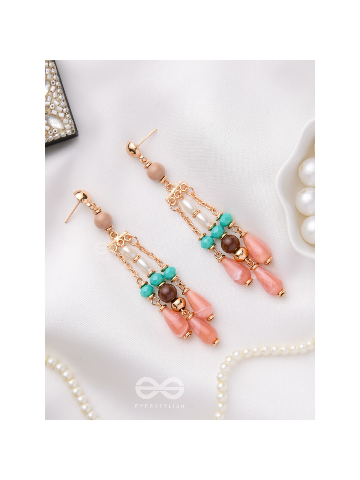 THE WHISPERING CHIMES - BEADED DROP EARRINGS