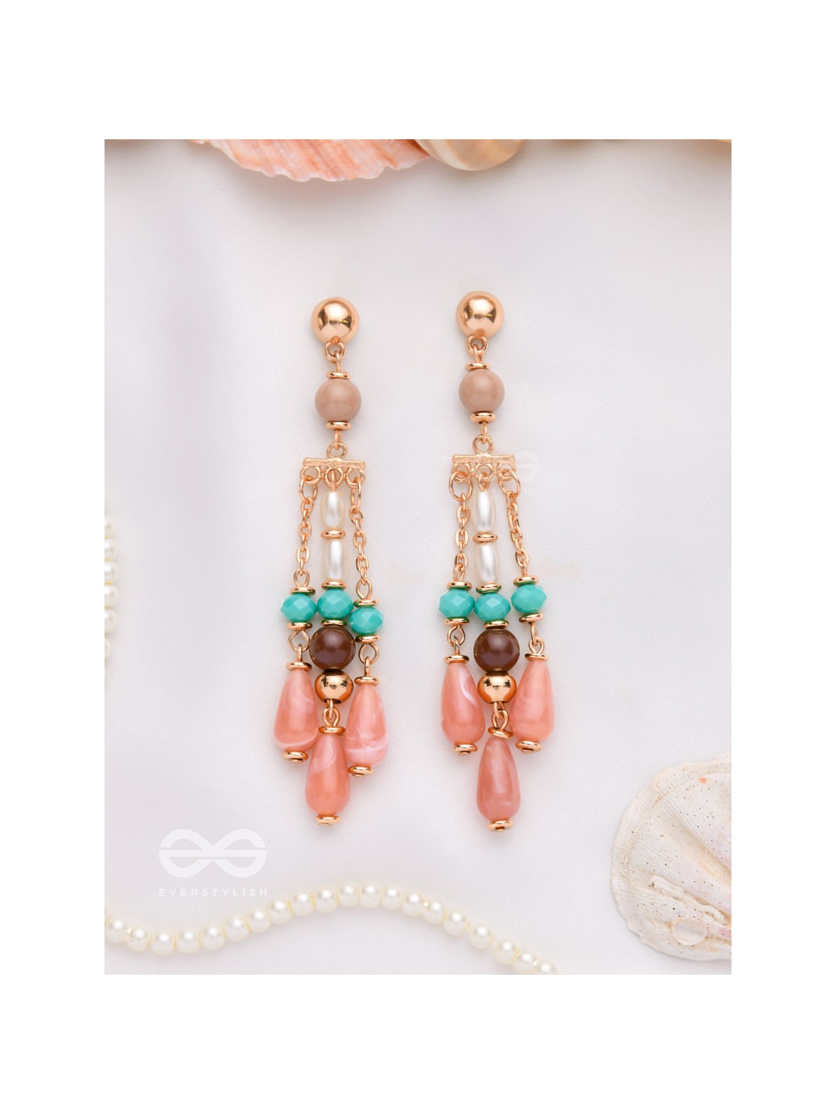 THE WHISPERING CHIMES - BEADED DROP EARRINGS