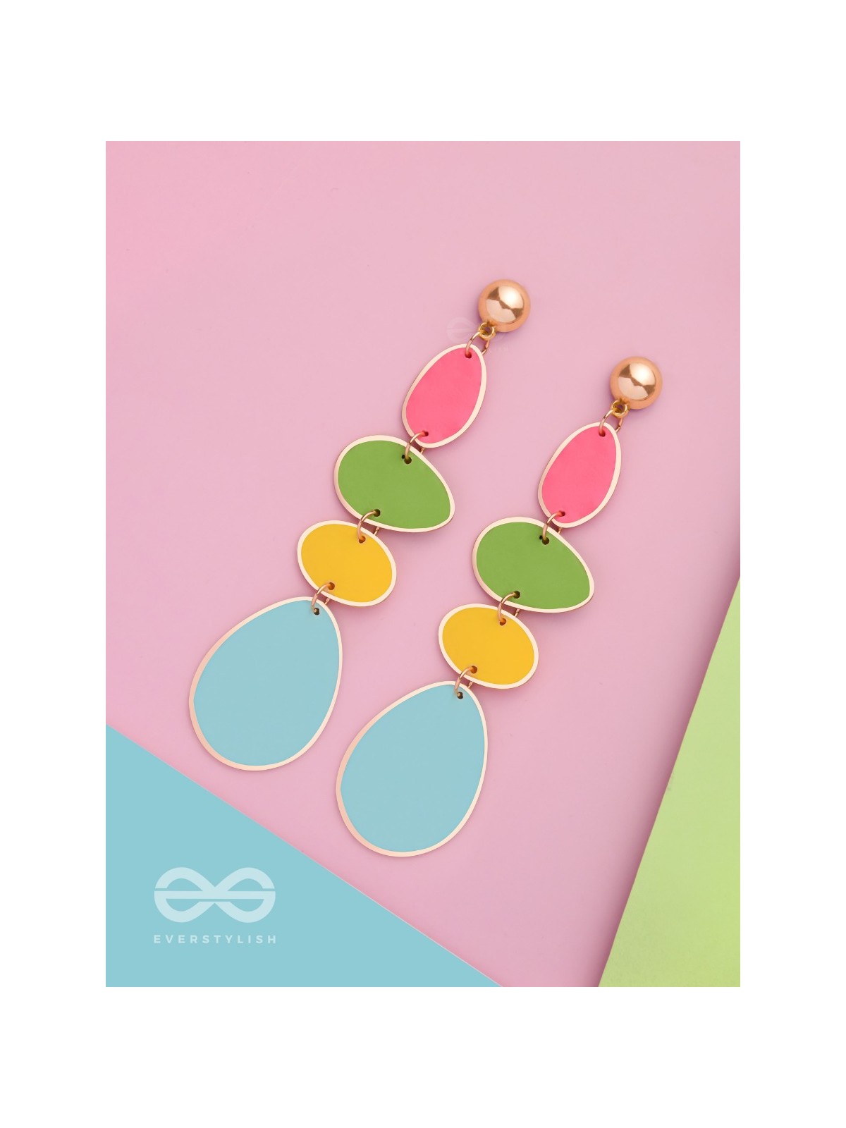 THE CANDY-COATED - CASUAL DROP EARRINGS (MULTICOLOR)