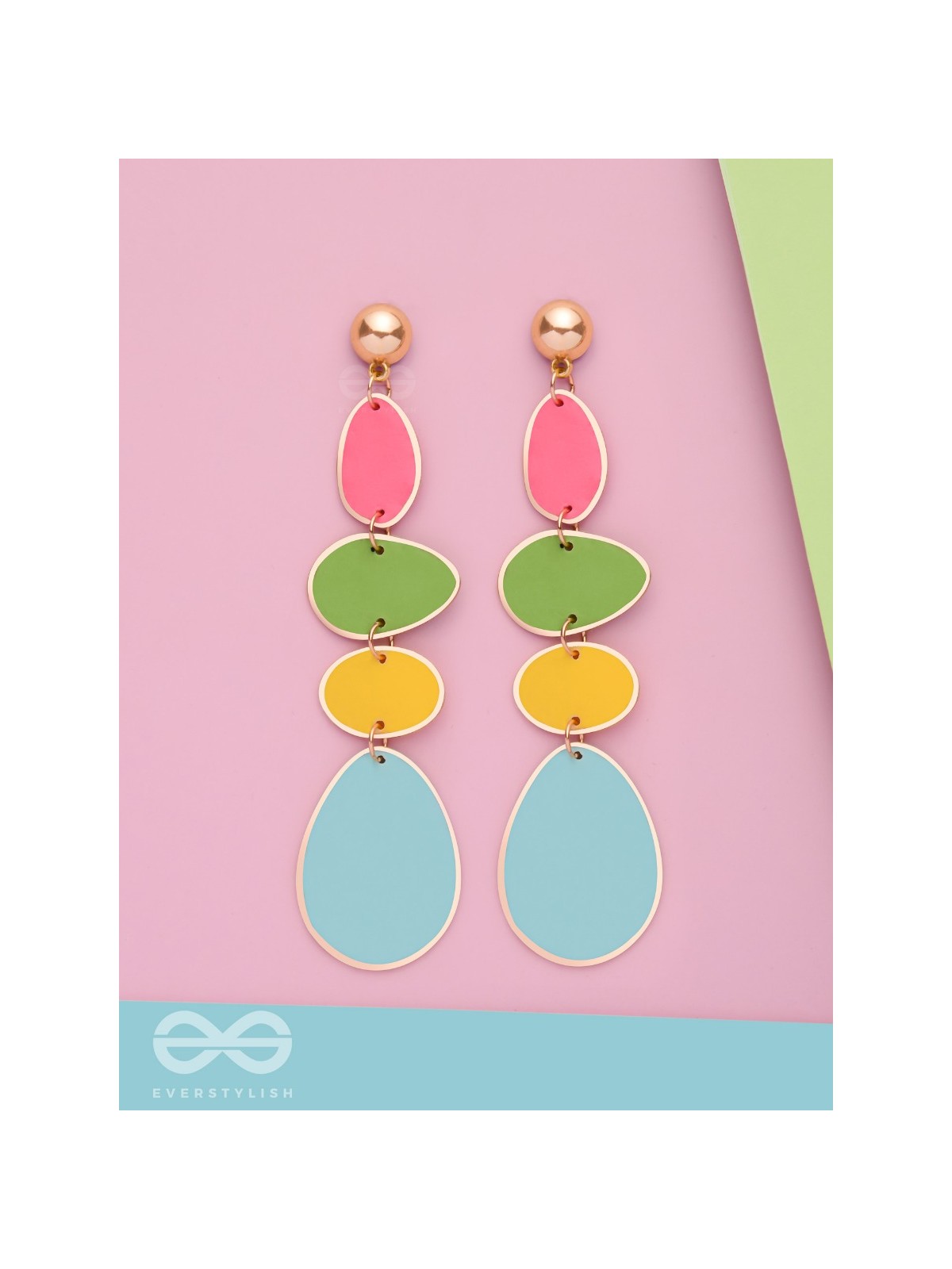 THE CANDY-COATED - CASUAL DROP EARRINGS (MULTICOLOR)