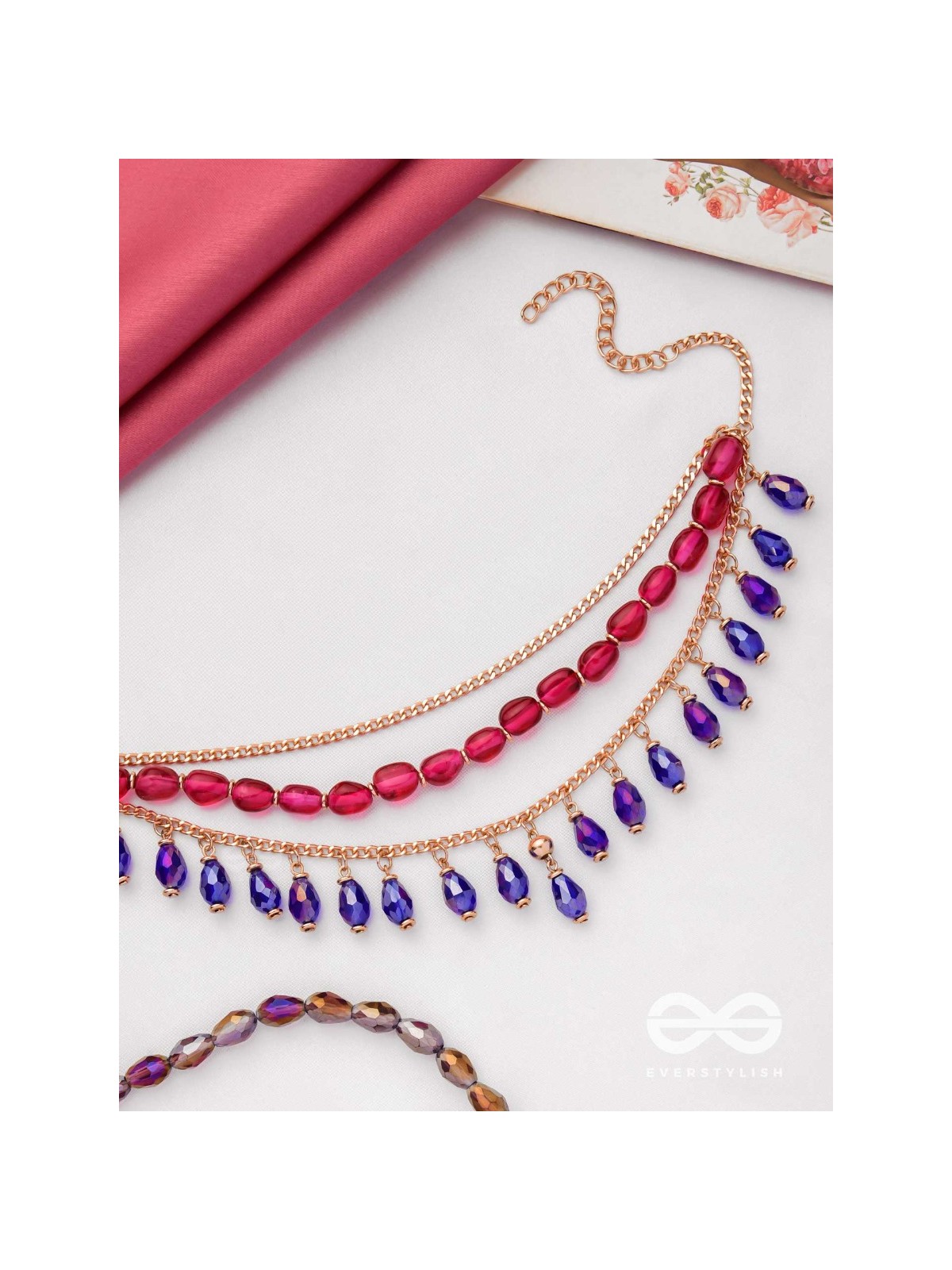 The Glamorous Rebel - Statement Multi Layered Necklace With Anti-Tarnish Coating 