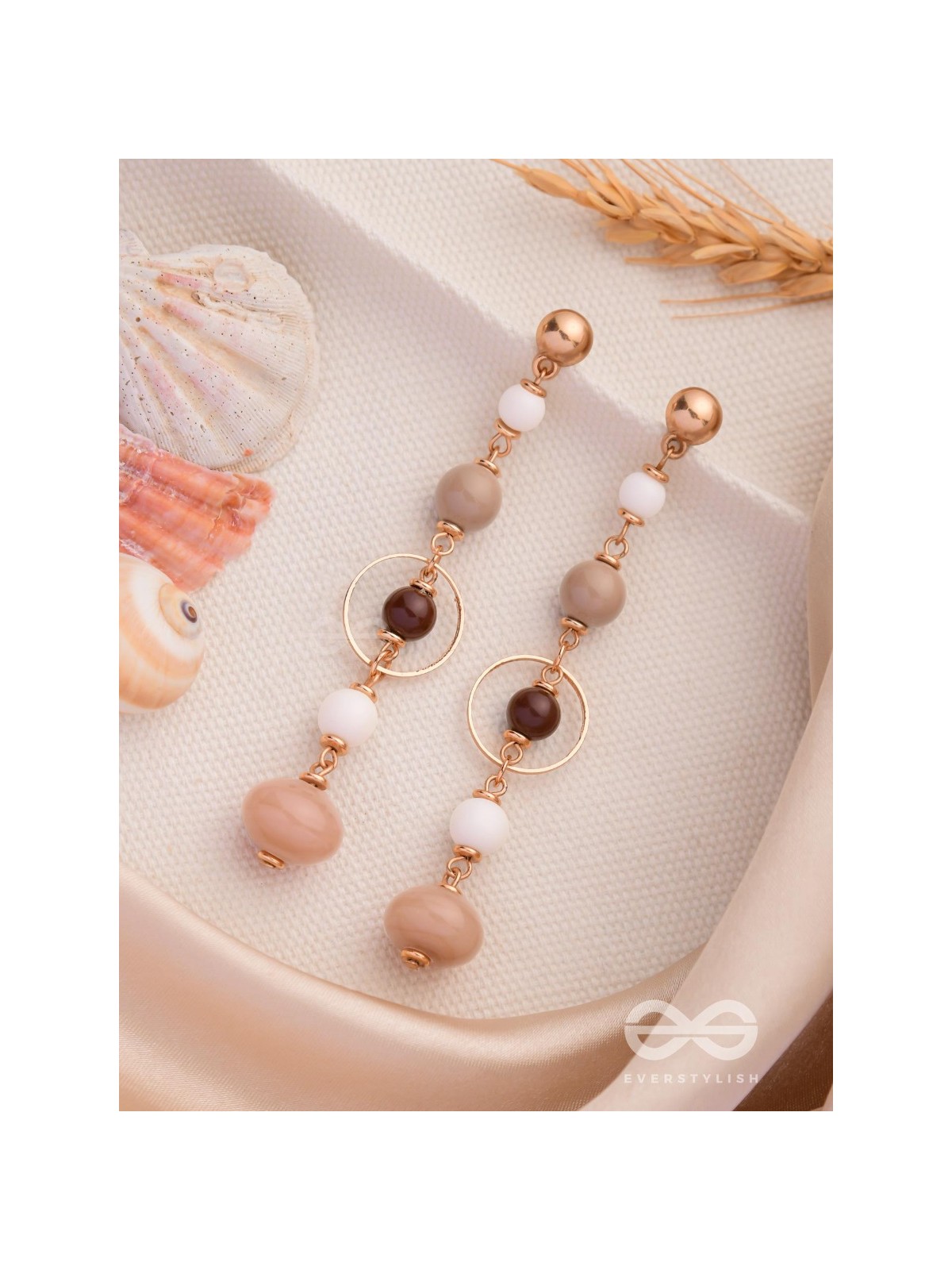 THE HAZELNUT HUES - CASUAL DROP EARRINGS