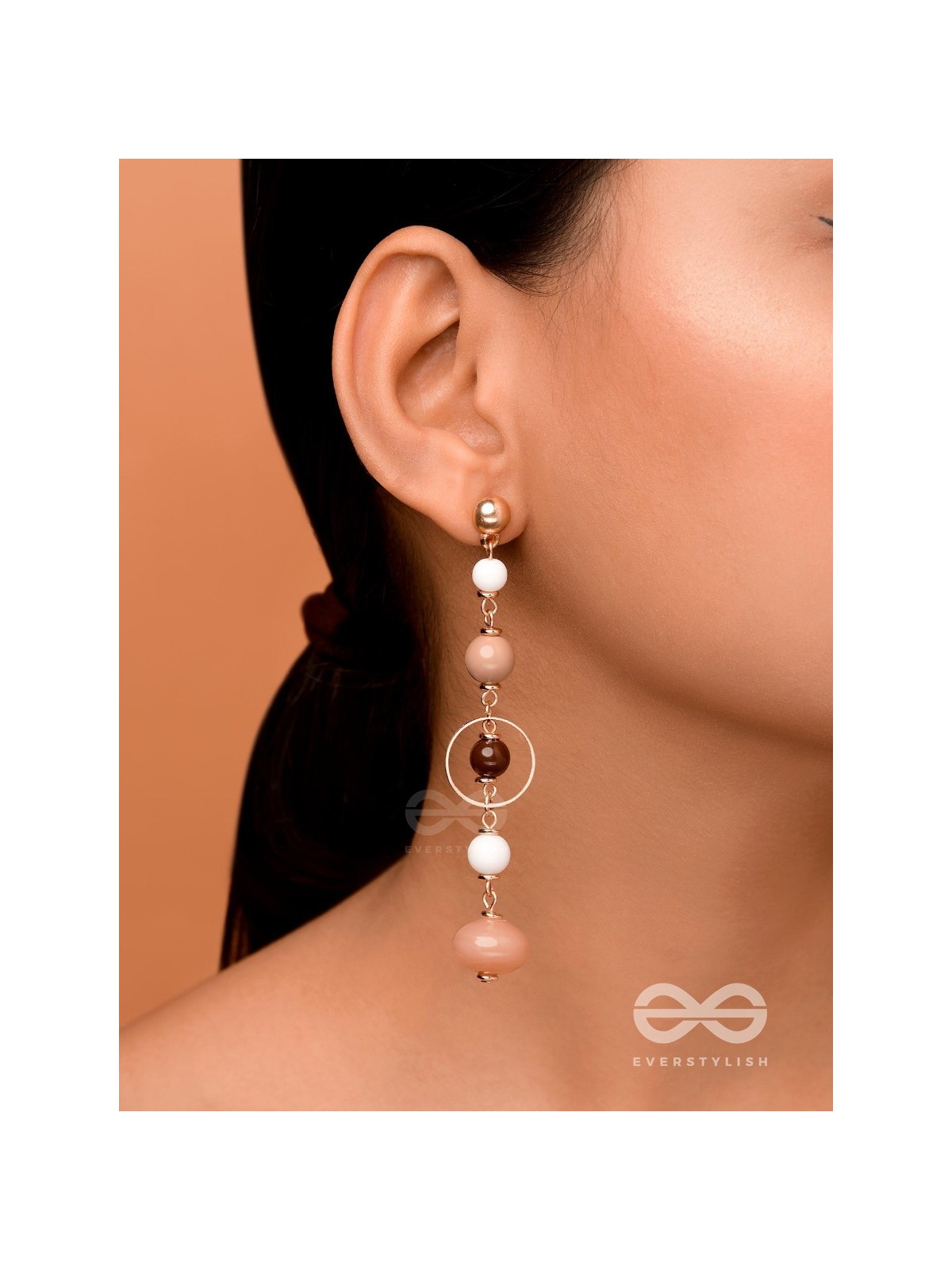 THE HAZELNUT HUES - CASUAL DROP EARRINGS