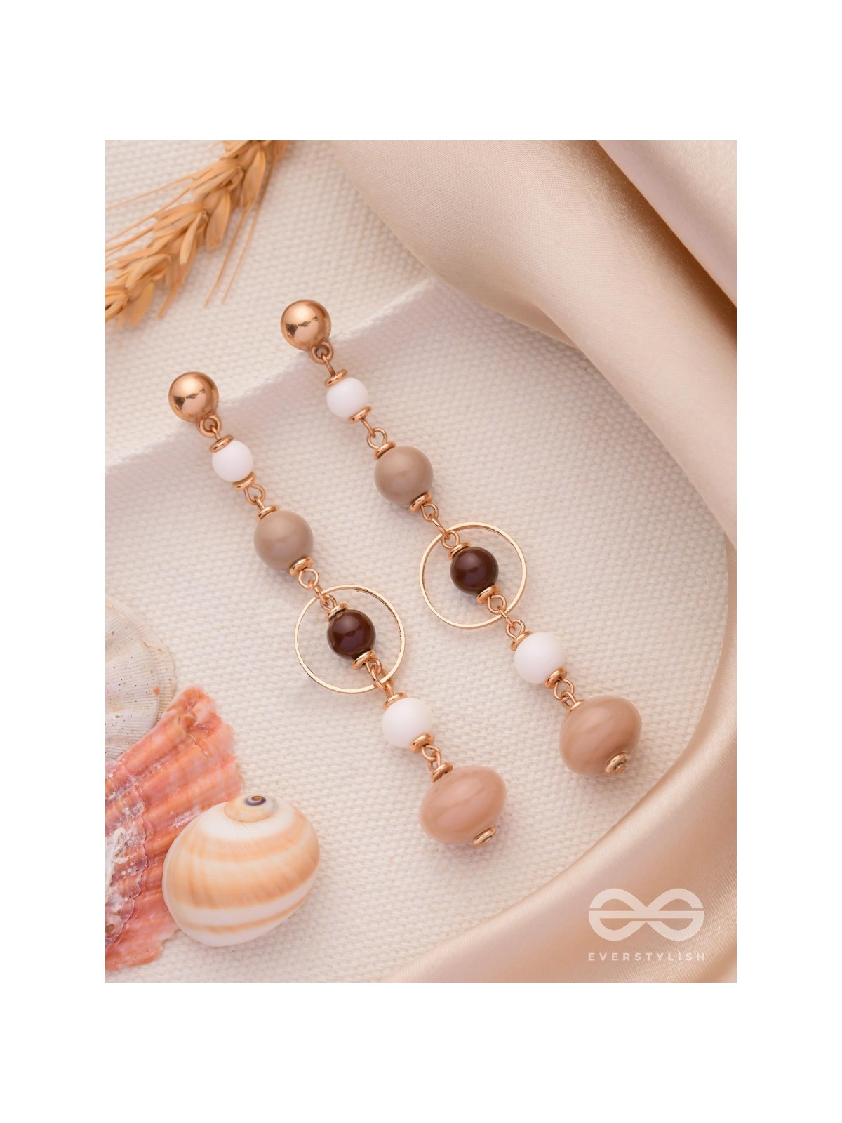 THE HAZELNUT HUES - CASUAL DROP EARRINGS