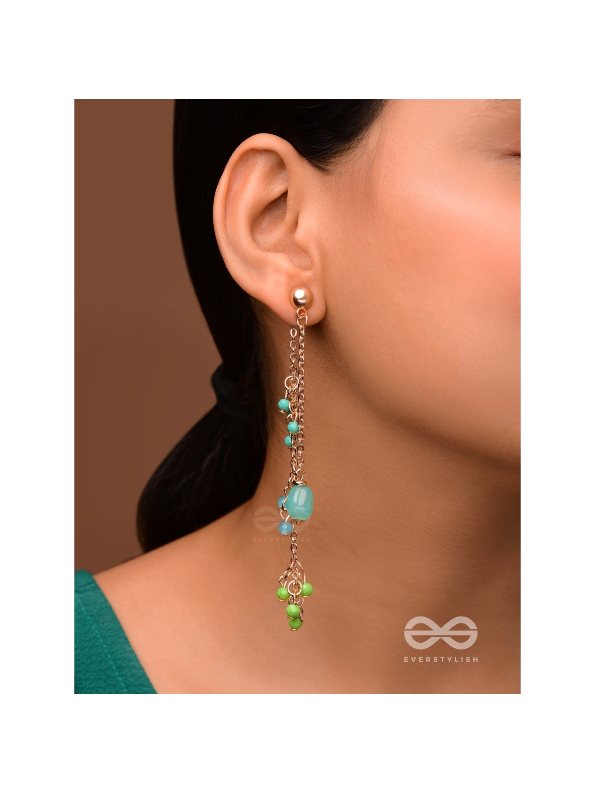 THE SONG OF AVES - GOLDEN DROP EARRING